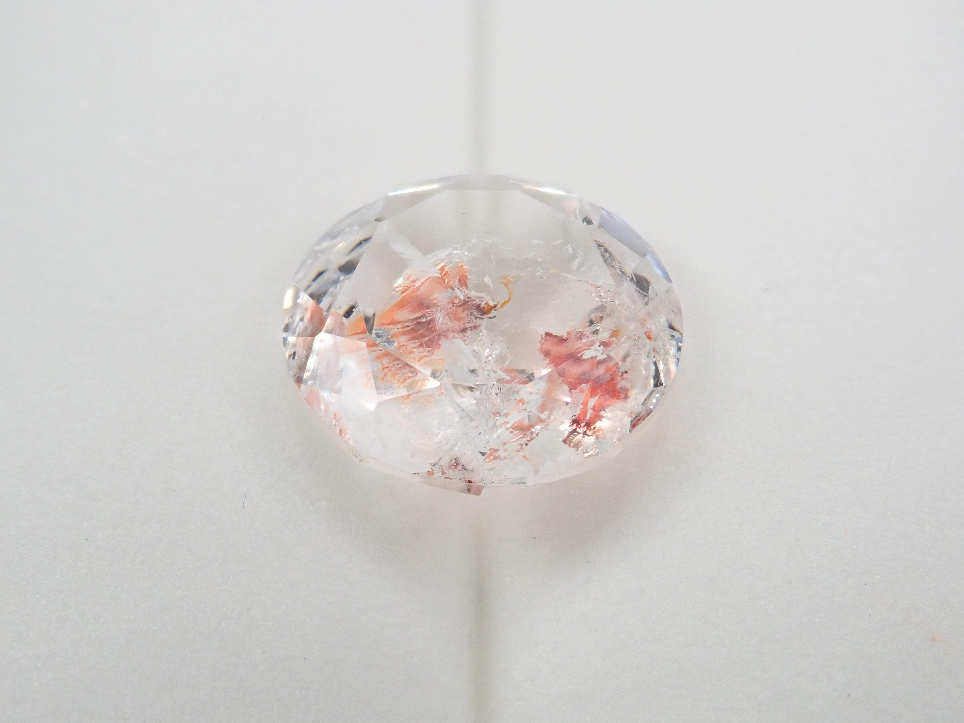 【スターインカット】ライモナイトインクォーツ(オーロラクォーツ) 12mm/5.136ctルース《コラボ》 ワッペン