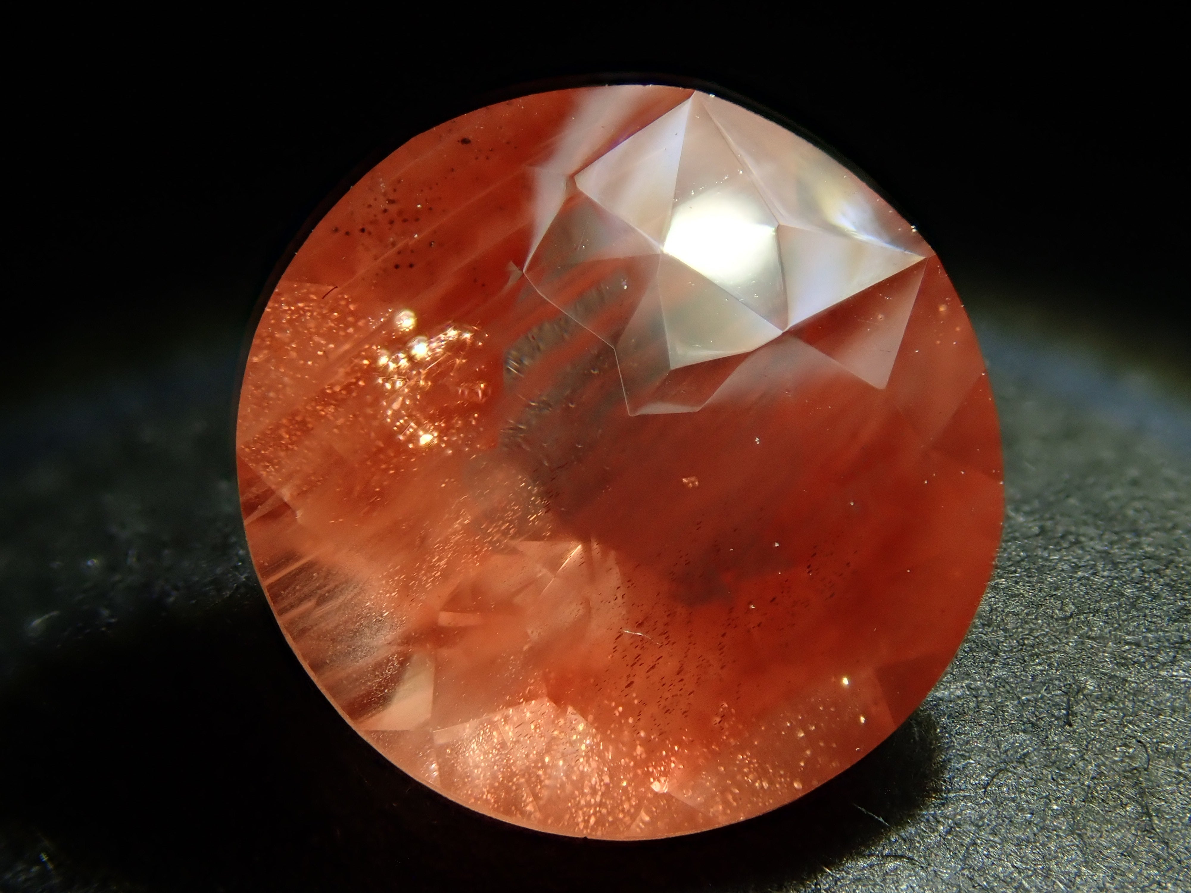 【カメリアカット】オレゴンサンストーン 2.102ct《コラボ》ルース ワッペン