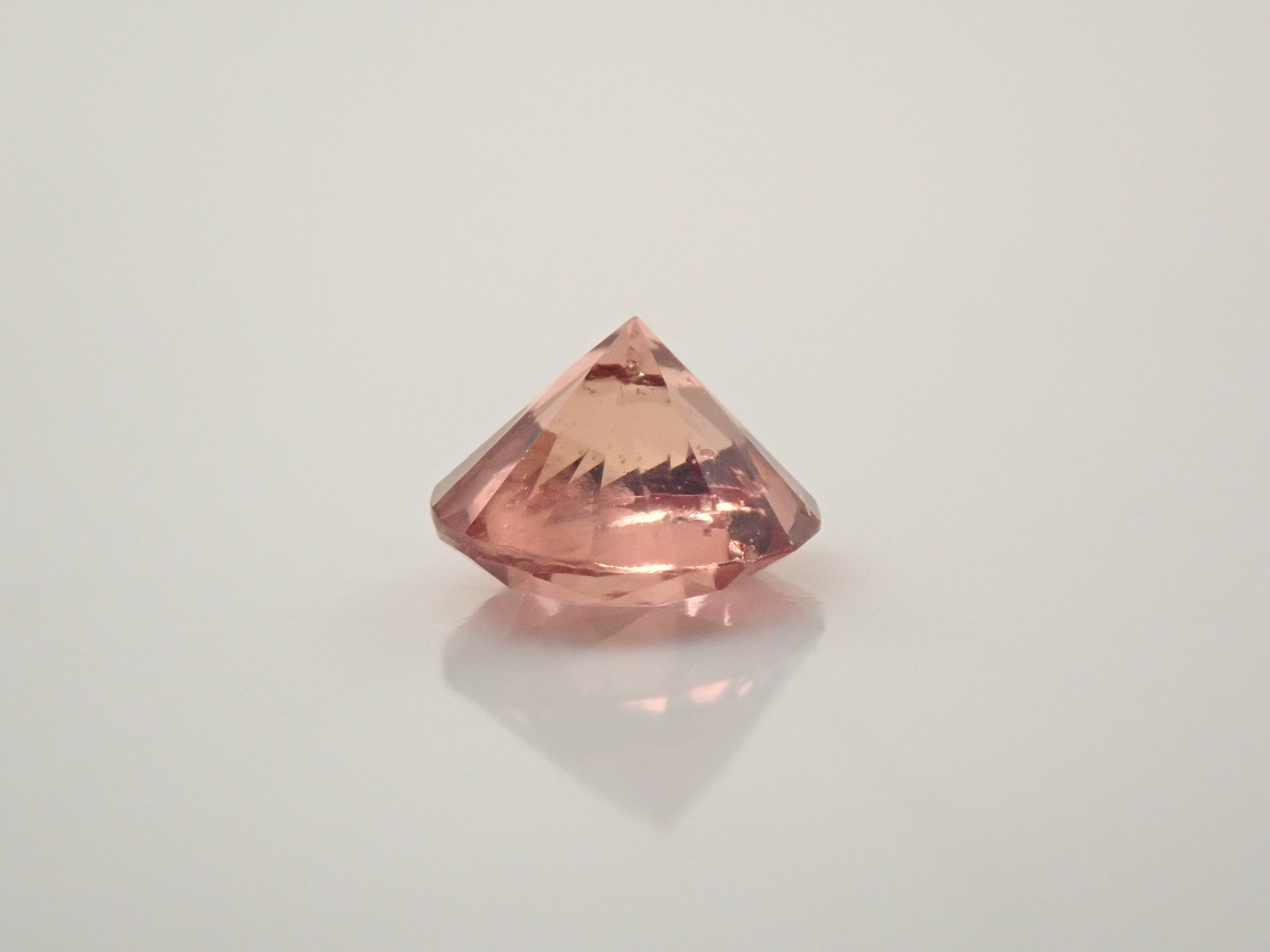 非加熱パパラチアサファイア 3.9mm/0.290ctルース GIA