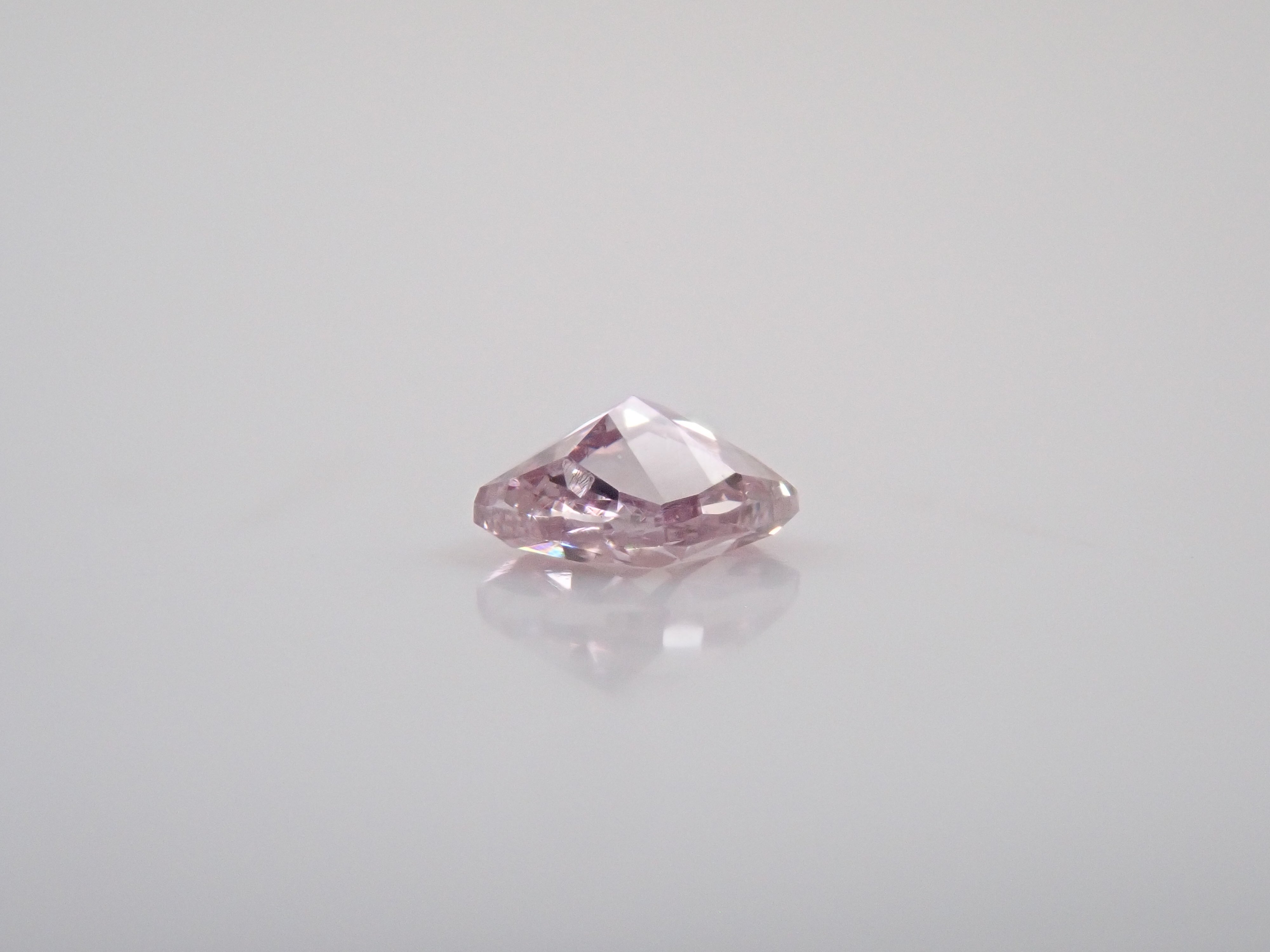 【7/18 22時販売】ピンクダイヤモンド 0.075ctルース(FANCY PURPLE PINK, SI1)