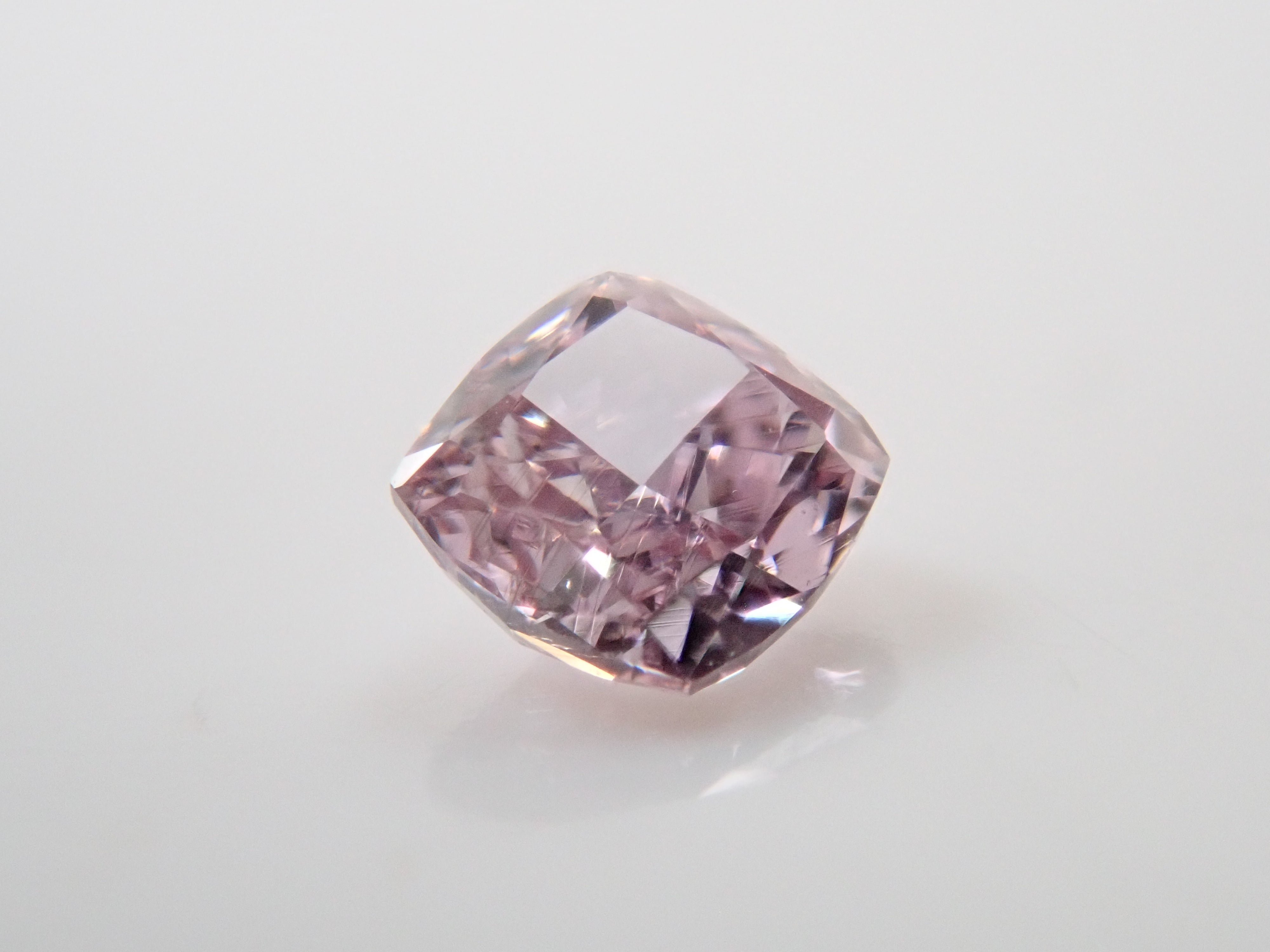 【7/18 22時販売】ピンクダイヤモンド 0.075ctルース(FANCY PURPLE PINK, SI1)