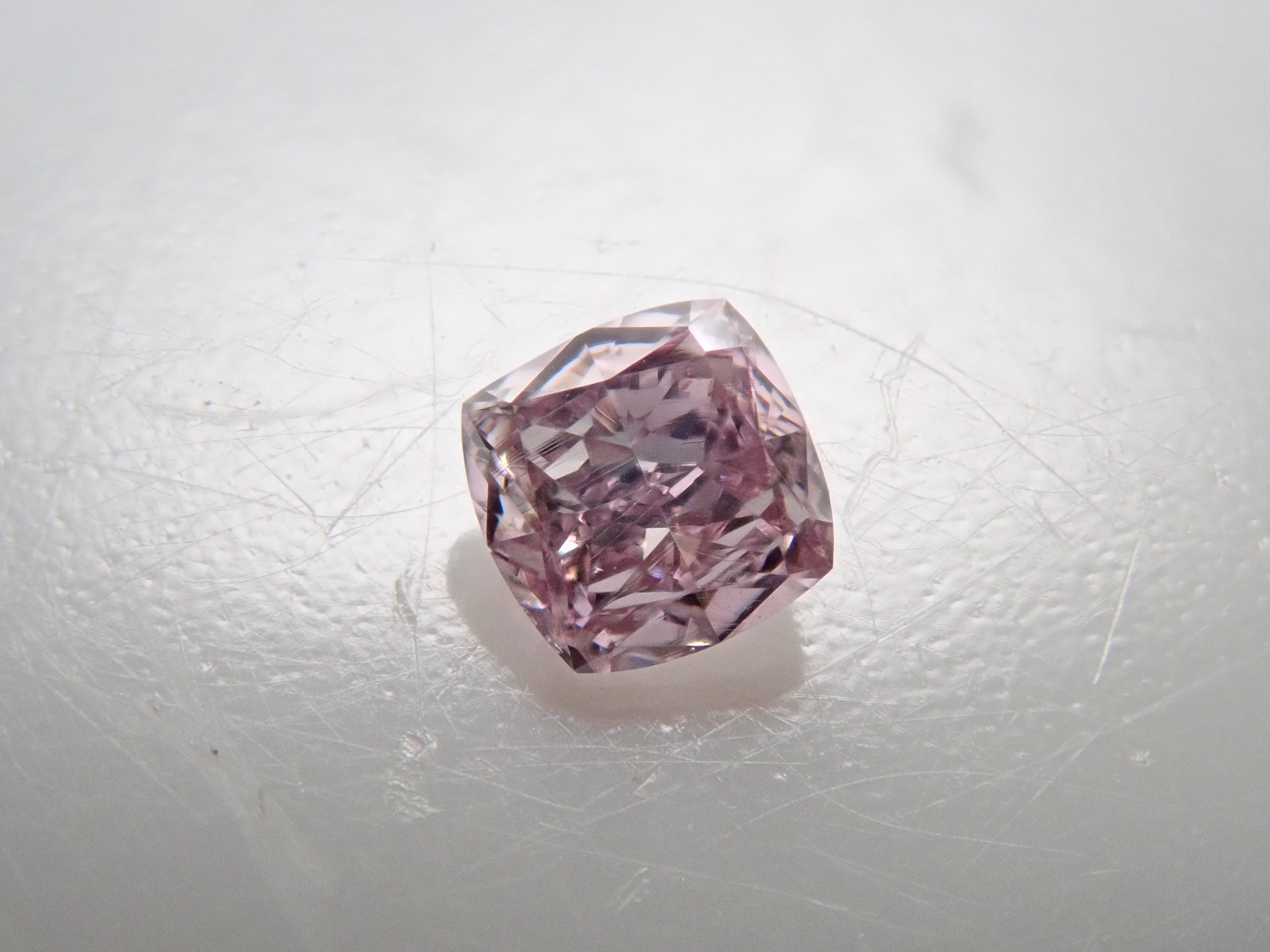 【7/18 22時販売】ピンクダイヤモンド 0.075ctルース(FANCY PURPLE PINK, SI1)
