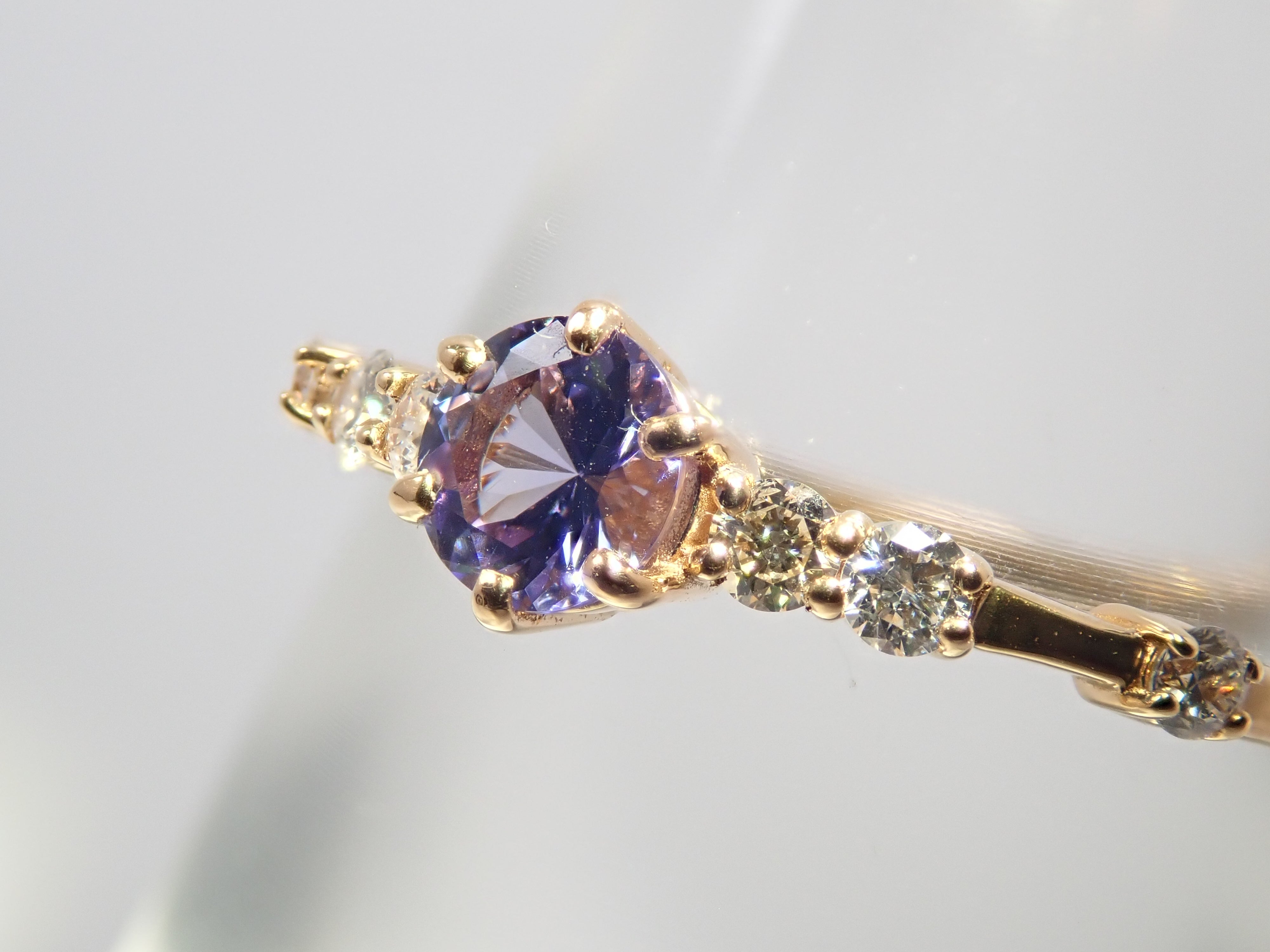 K18 タンザナイト 0.25ct リング