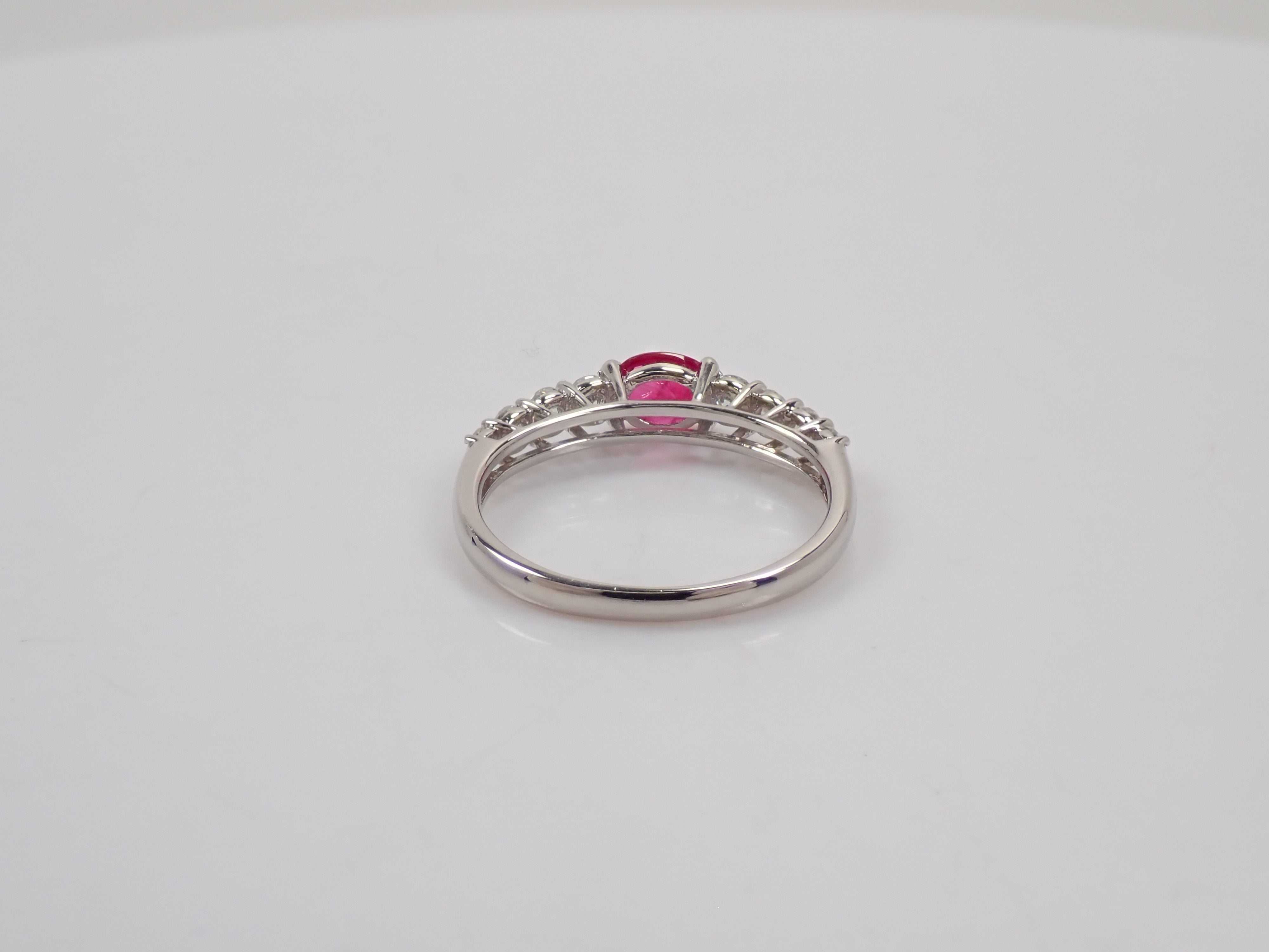 Pt900 ルビー 0.58ct リング