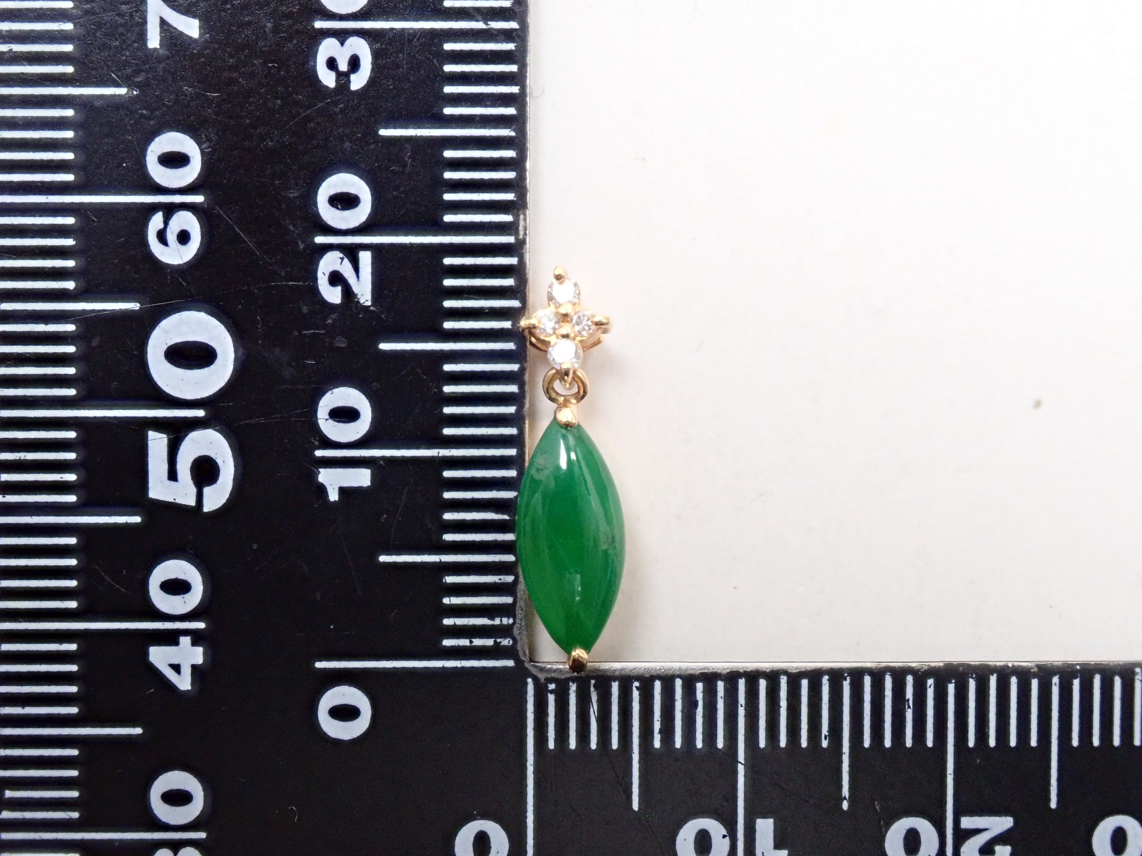 K18 翡翠(ヒスイ) 1.051ct ペンダントトップ(ネックレストップ)