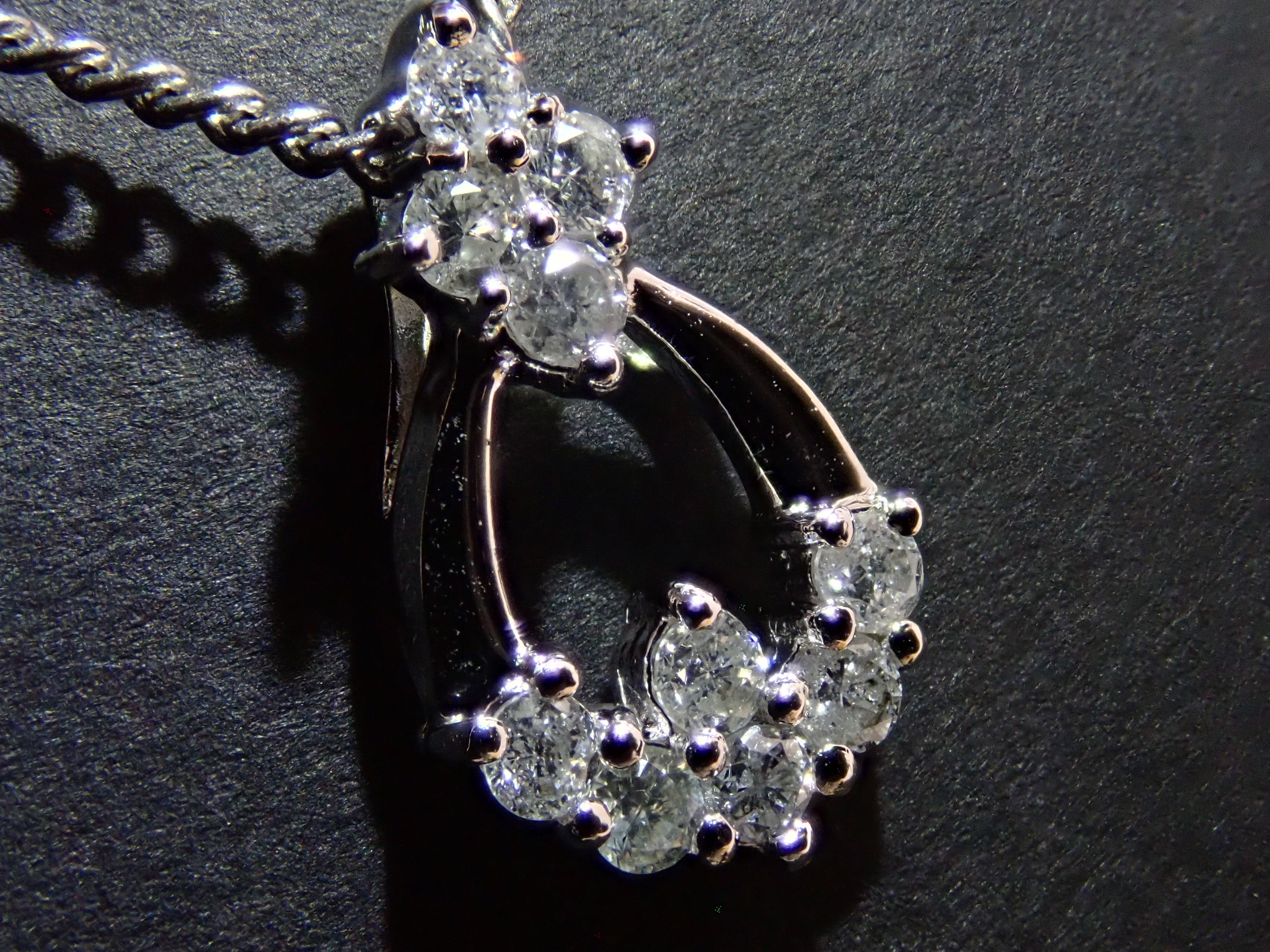 【7/20 22時販売】【カラフリ】K18WG ダイヤモンド 0.2ct ペンダントトップ(ネックレストップ)