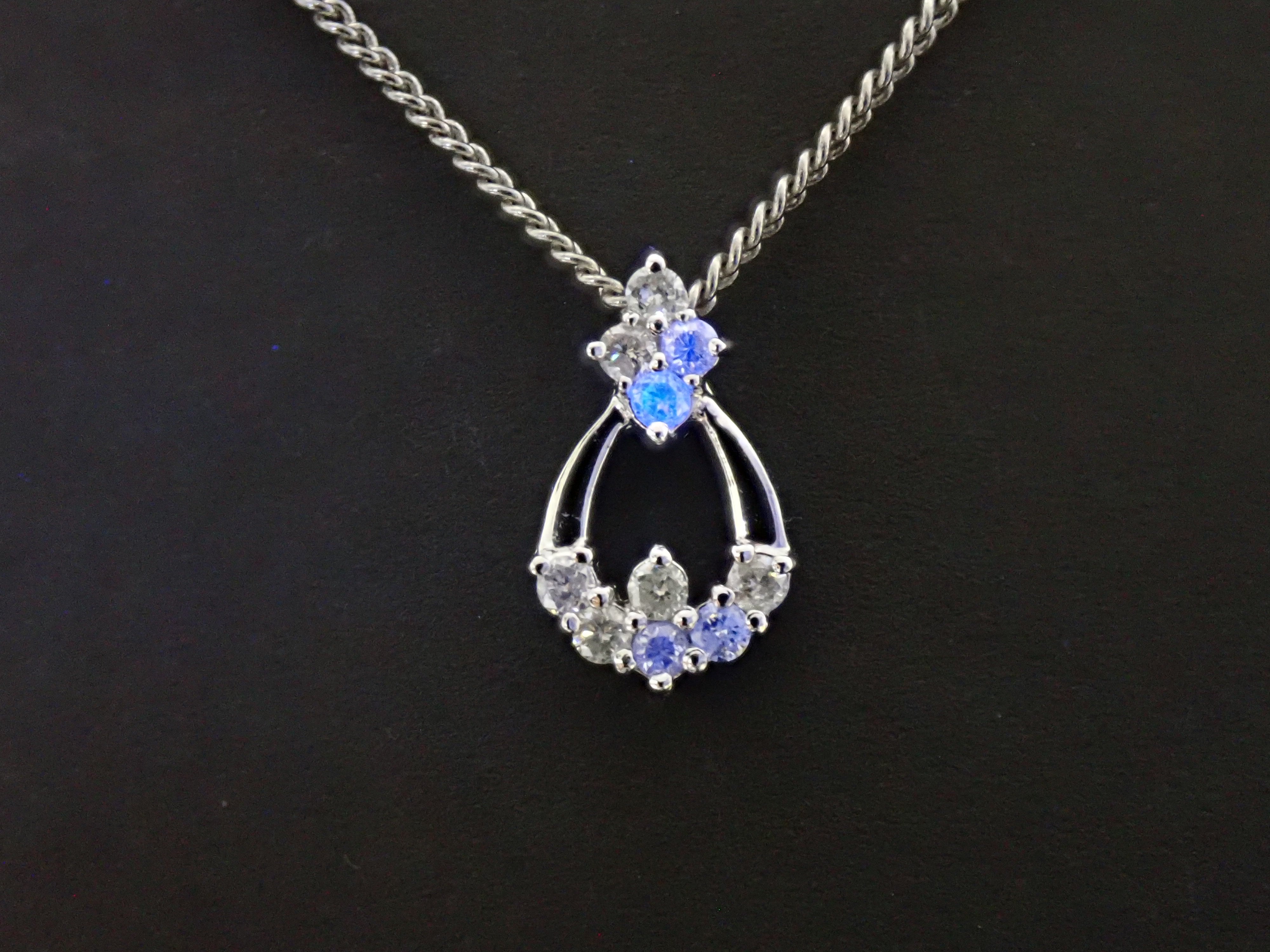 【7/20 22時販売】【カラフリ】K18WG ダイヤモンド 0.2ct ペンダントトップ(ネックレストップ)