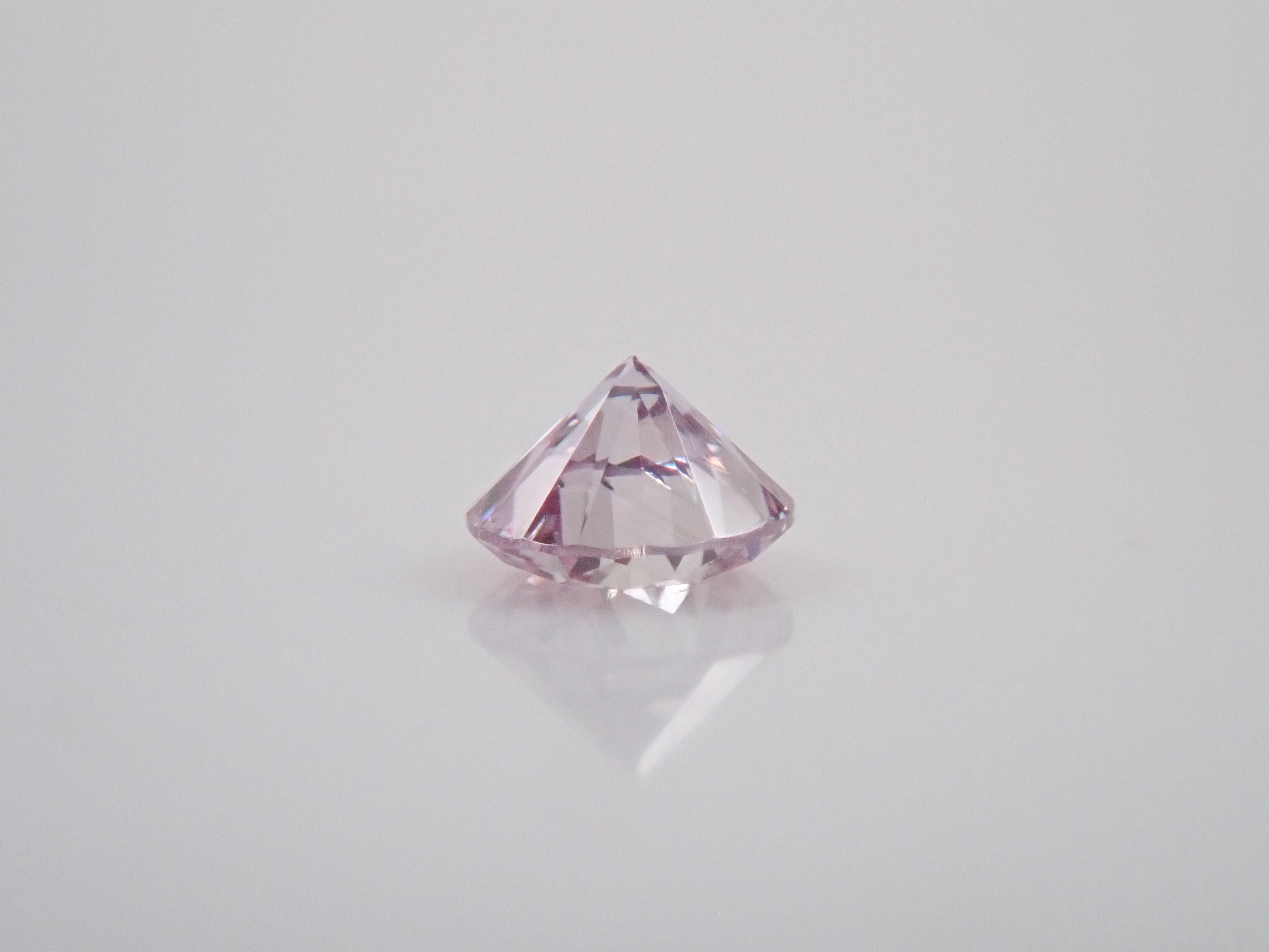 【7/26 22時販売】ピンクダイヤモンド 2.2mm/0.044ctルース(FANCY LIGHT PURPLE PINK, SI1)