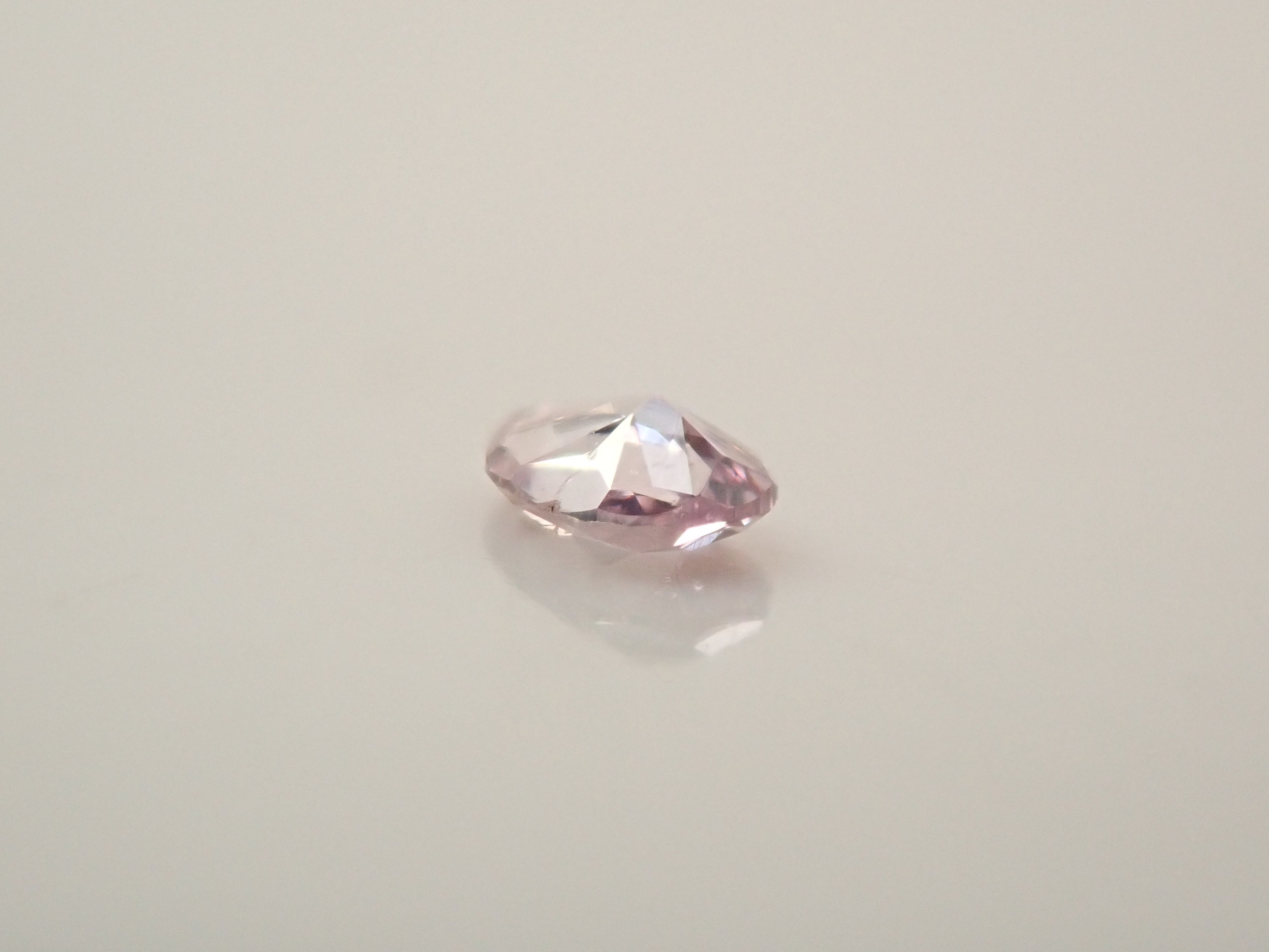 ピンクダイヤモンド 0.030ctルース(FANCY LIGHT PURPLE PINK, SI1)