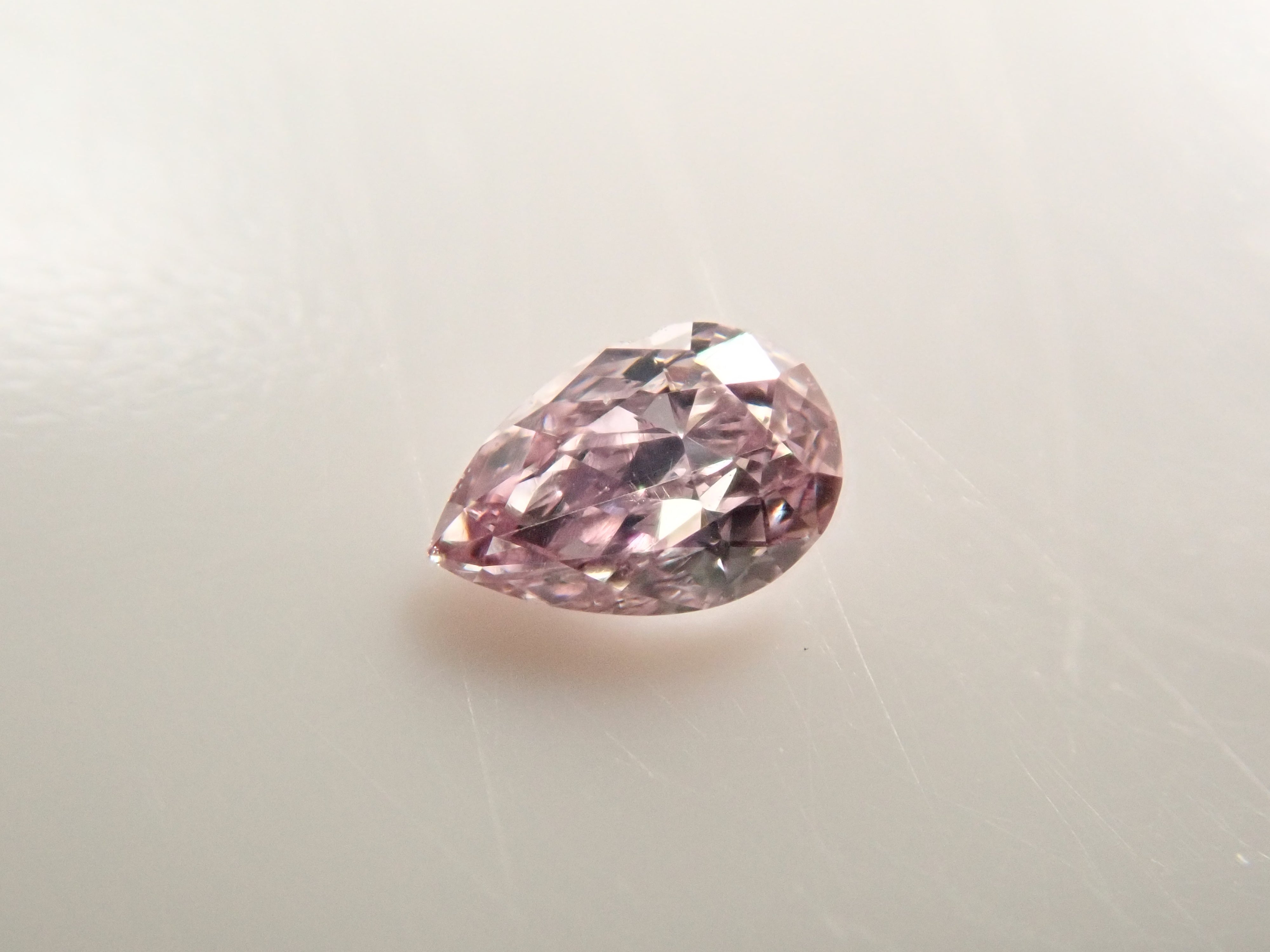ピンクダイヤモンド 0.030ctルース(FANCY LIGHT PURPLE PINK, SI1)