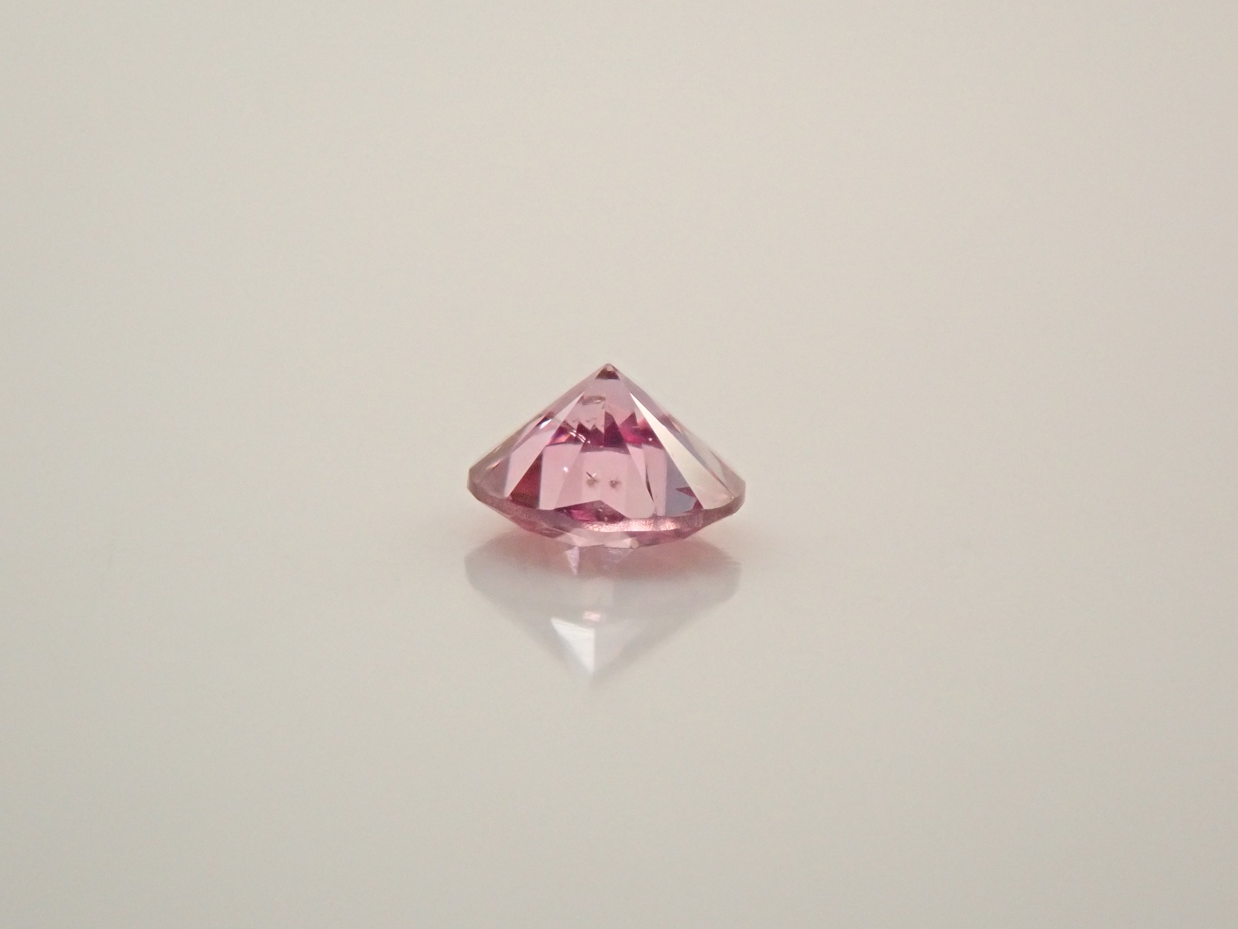ピンクダイヤモンド 0.043ctルース(FANCY INTENSE PURPLISH PINK, I1)
