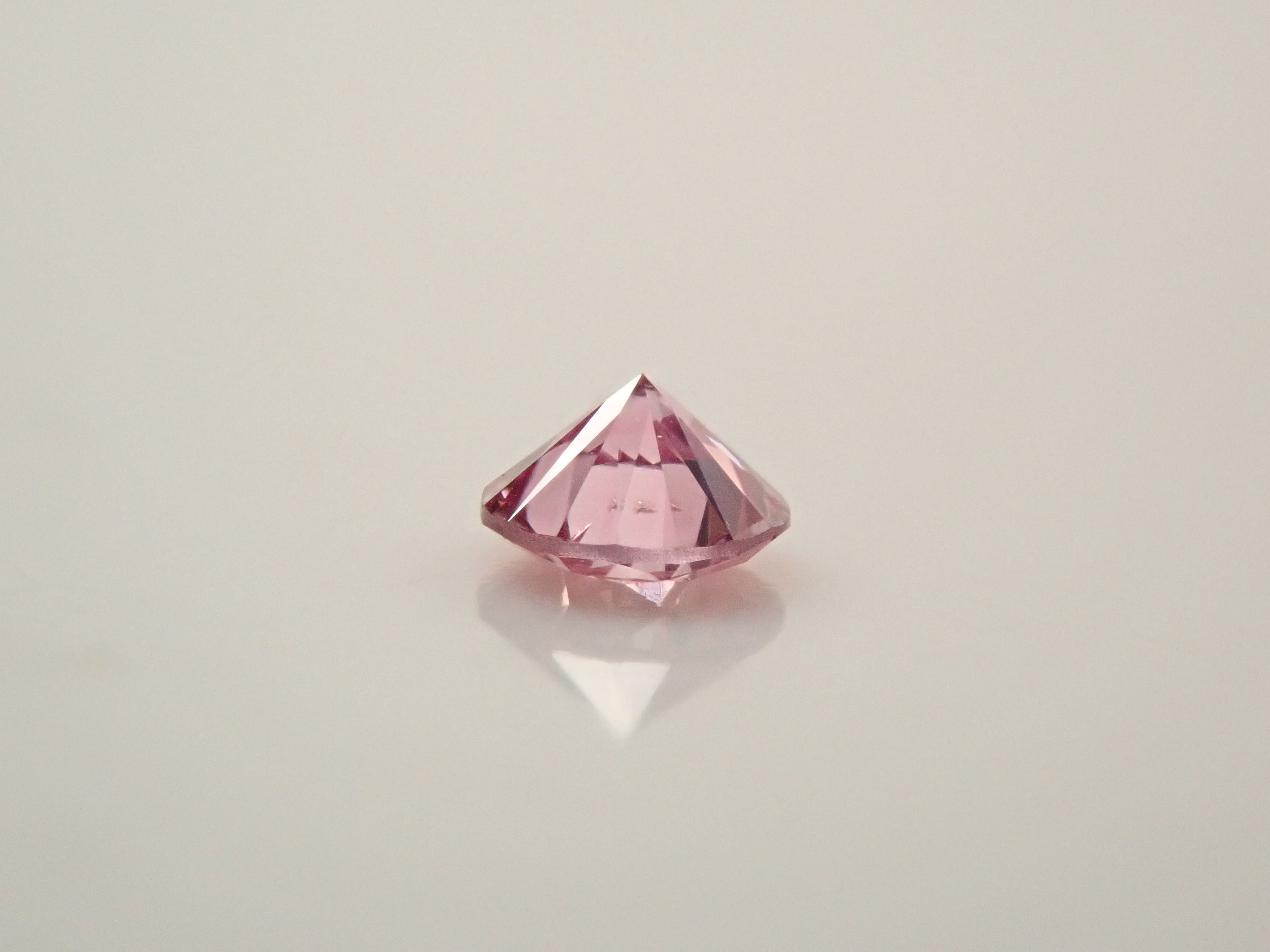 ピンクダイヤモンド 0.043ctルース(FANCY INTENSE PURPLISH PINK, I1)