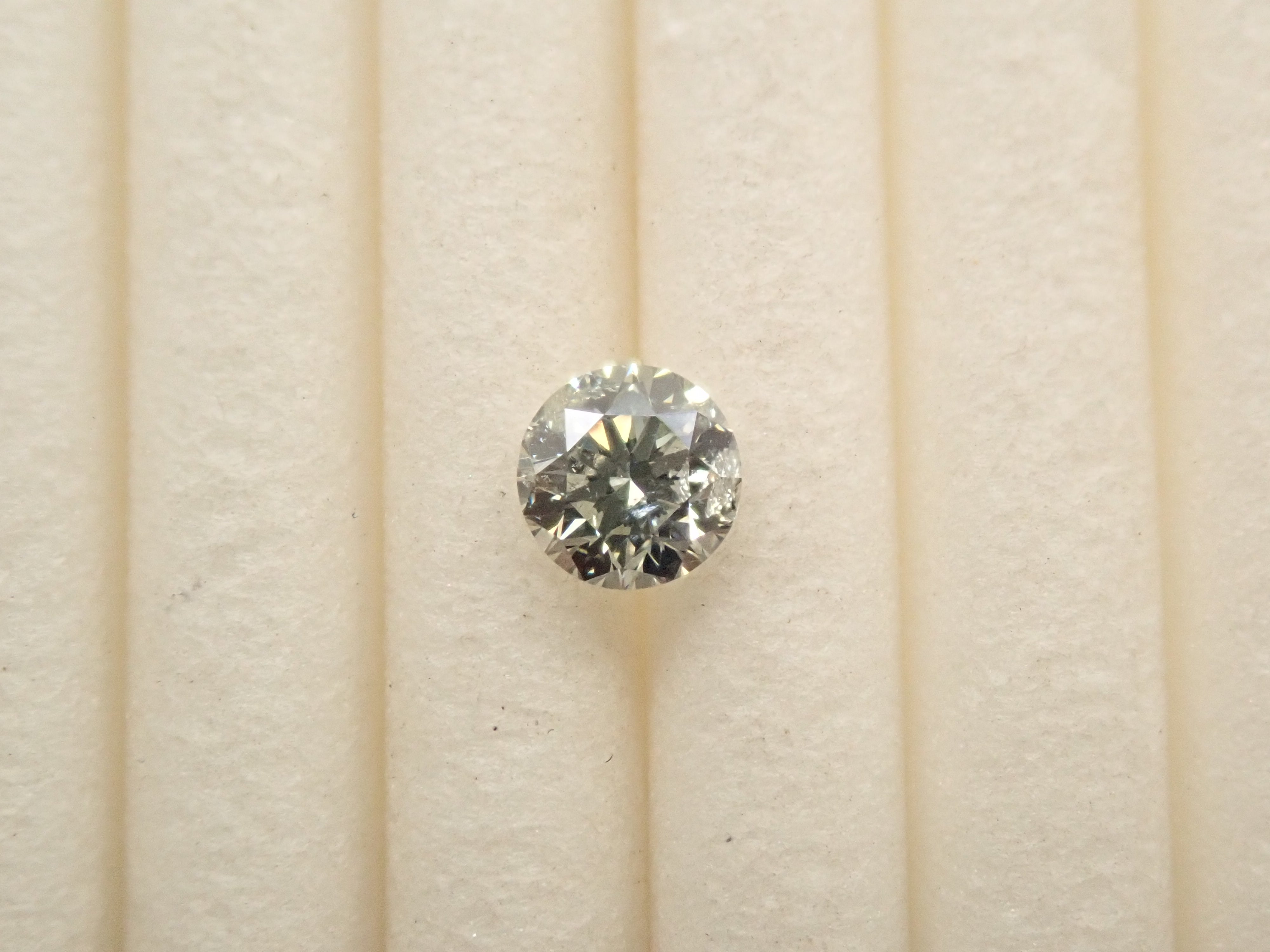 カメレオンダイヤモンド 0.202ctルース(FANCY LIGHT GRAYISH GREEN YELLOW, I1)