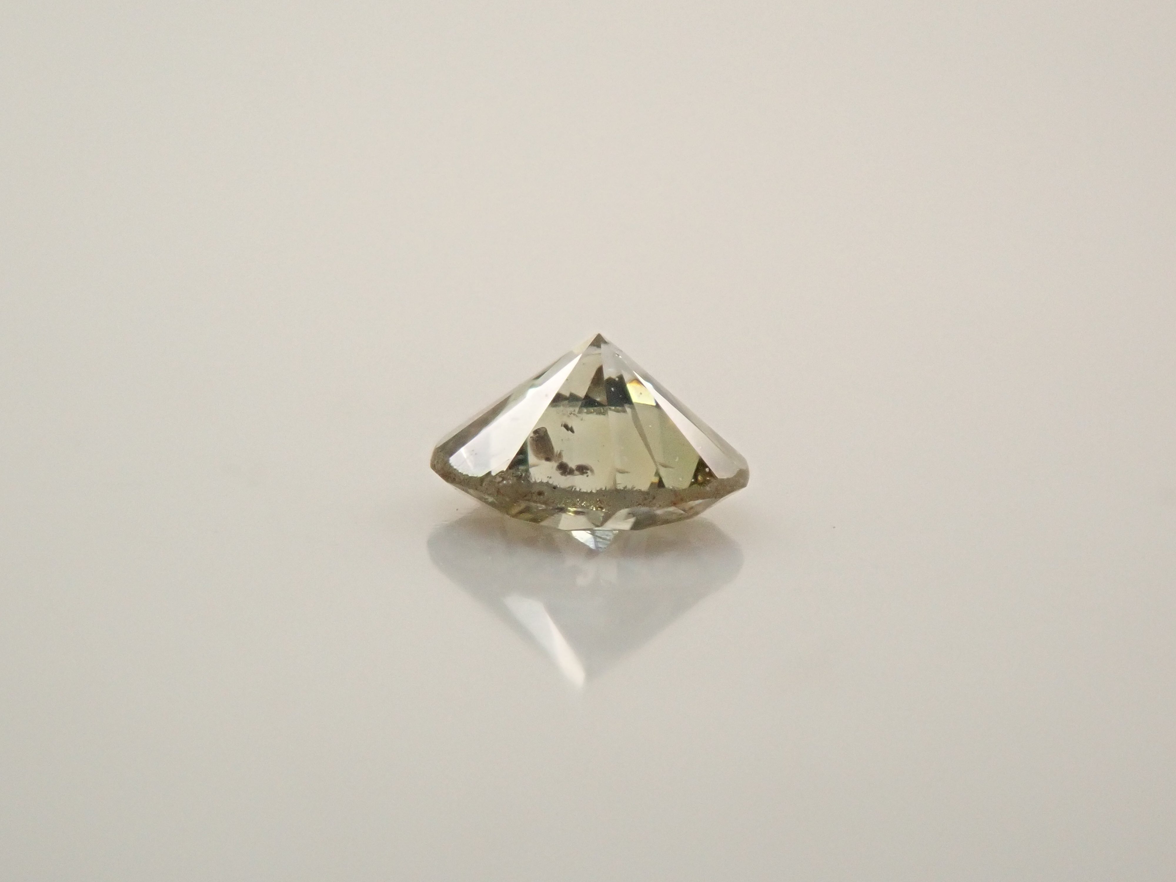 カメレオンダイヤモンド 0.143ctルース(FANCY LIGHT GRAY YELLOW GREEN, I1)