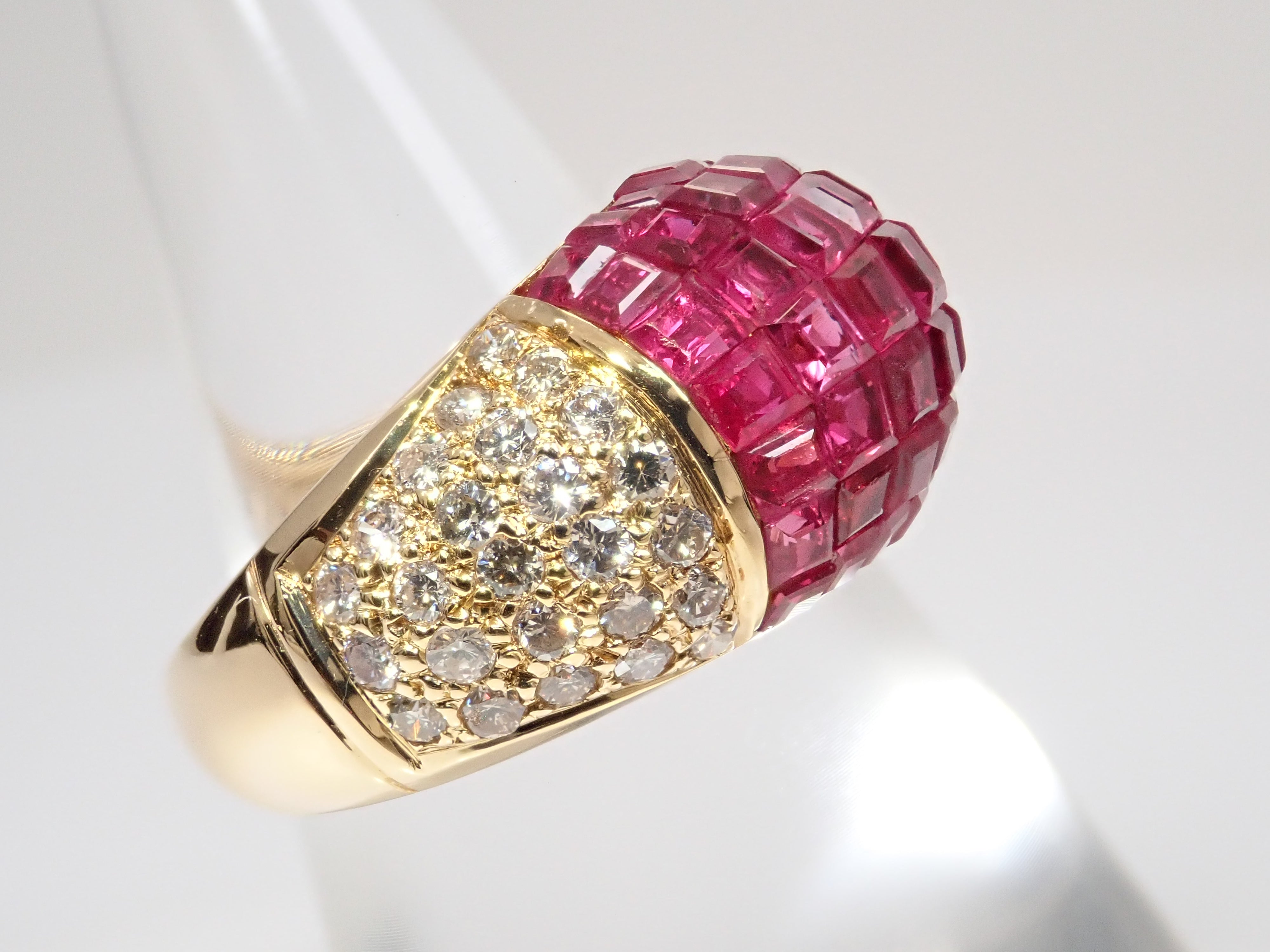 【22602698刊載】【多彩】K18 紅寶石 6.74ct 鑽石 0.91ct 附鑑定證
