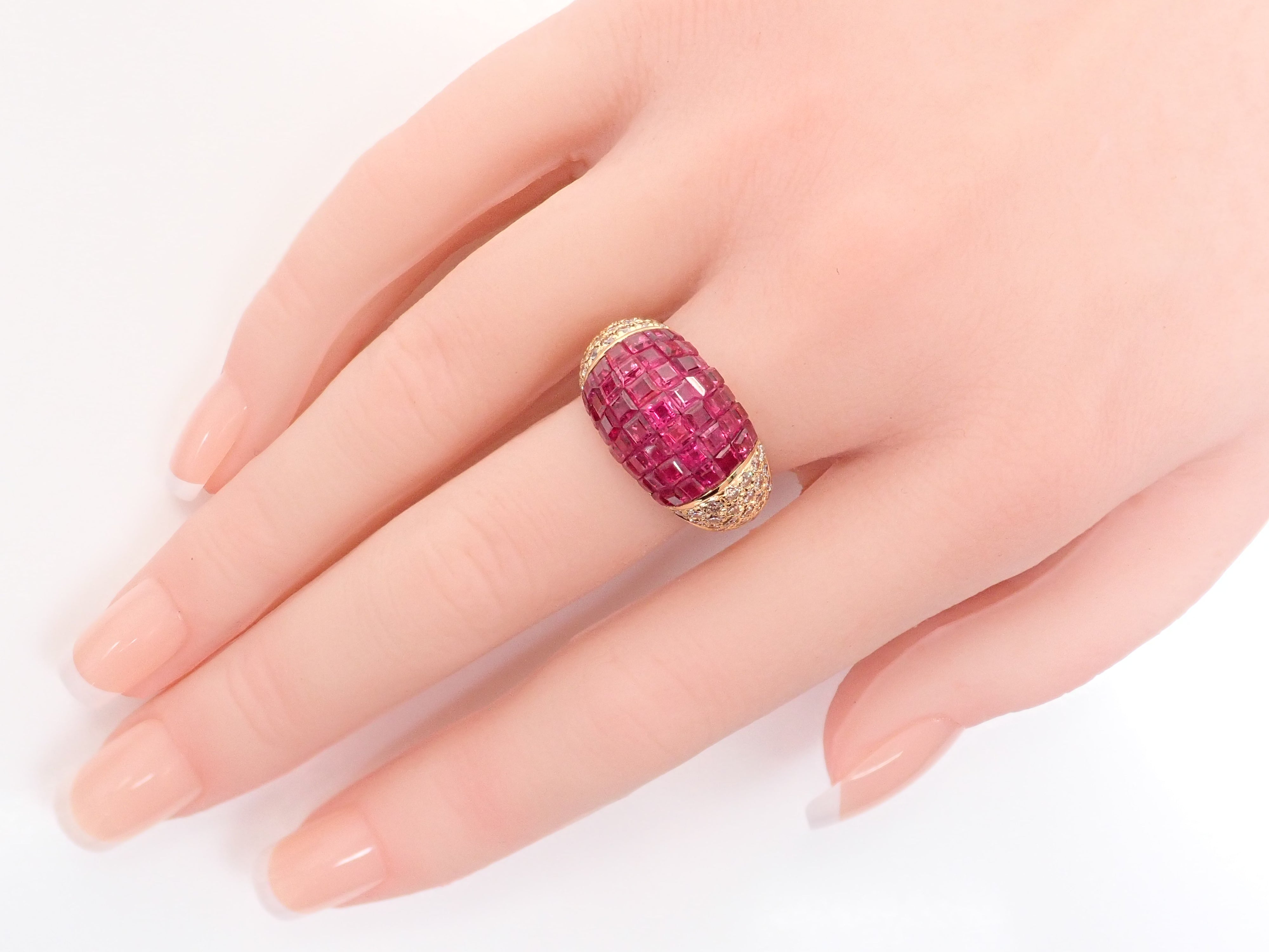 【22602698刊載】【多彩】K18 紅寶石 6.74ct 鑽石 0.91ct 附鑑定證