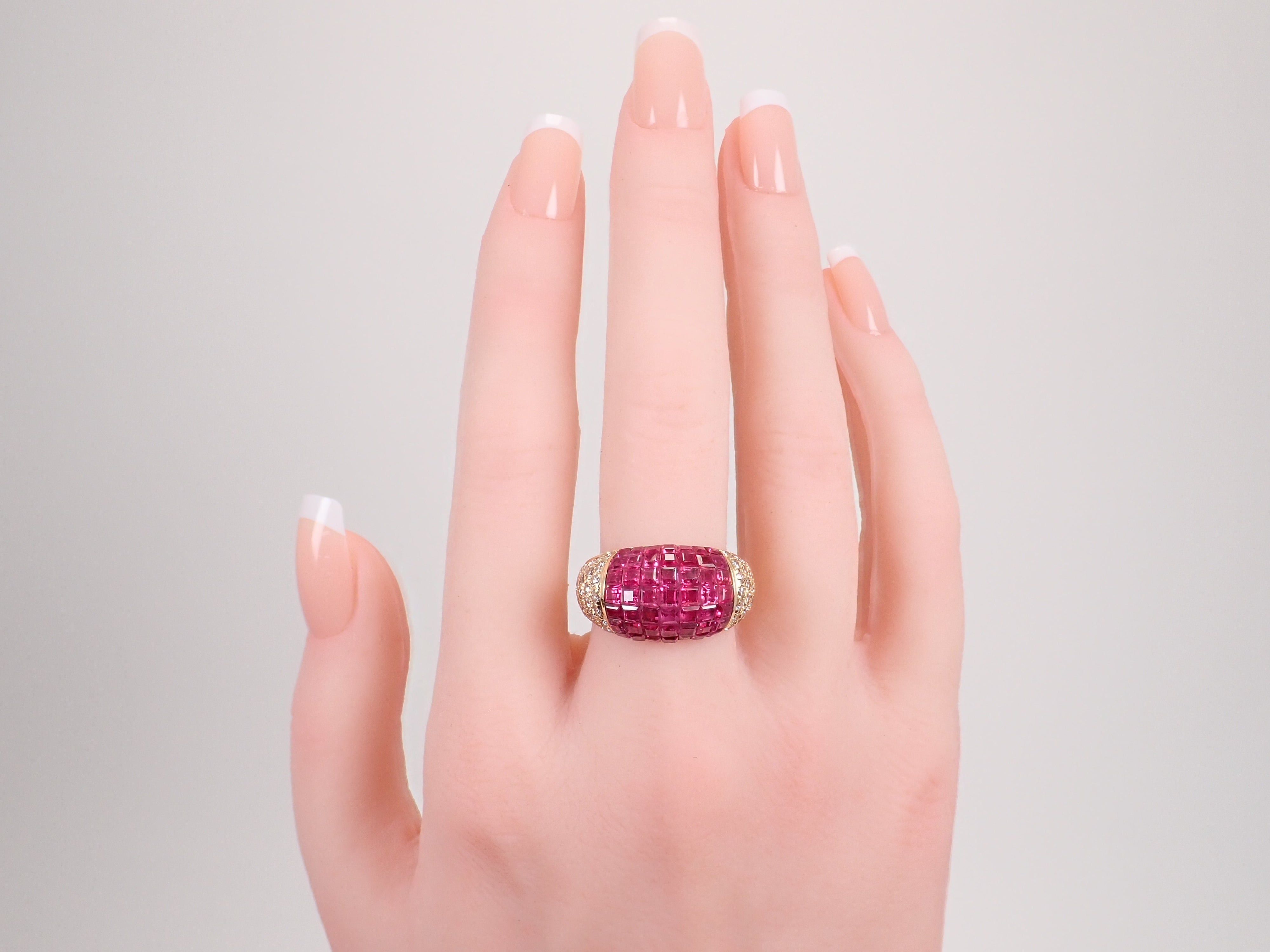 【22602698刊載】【多彩】K18 紅寶石 6.74ct 鑽石 0.91ct 附鑑定證