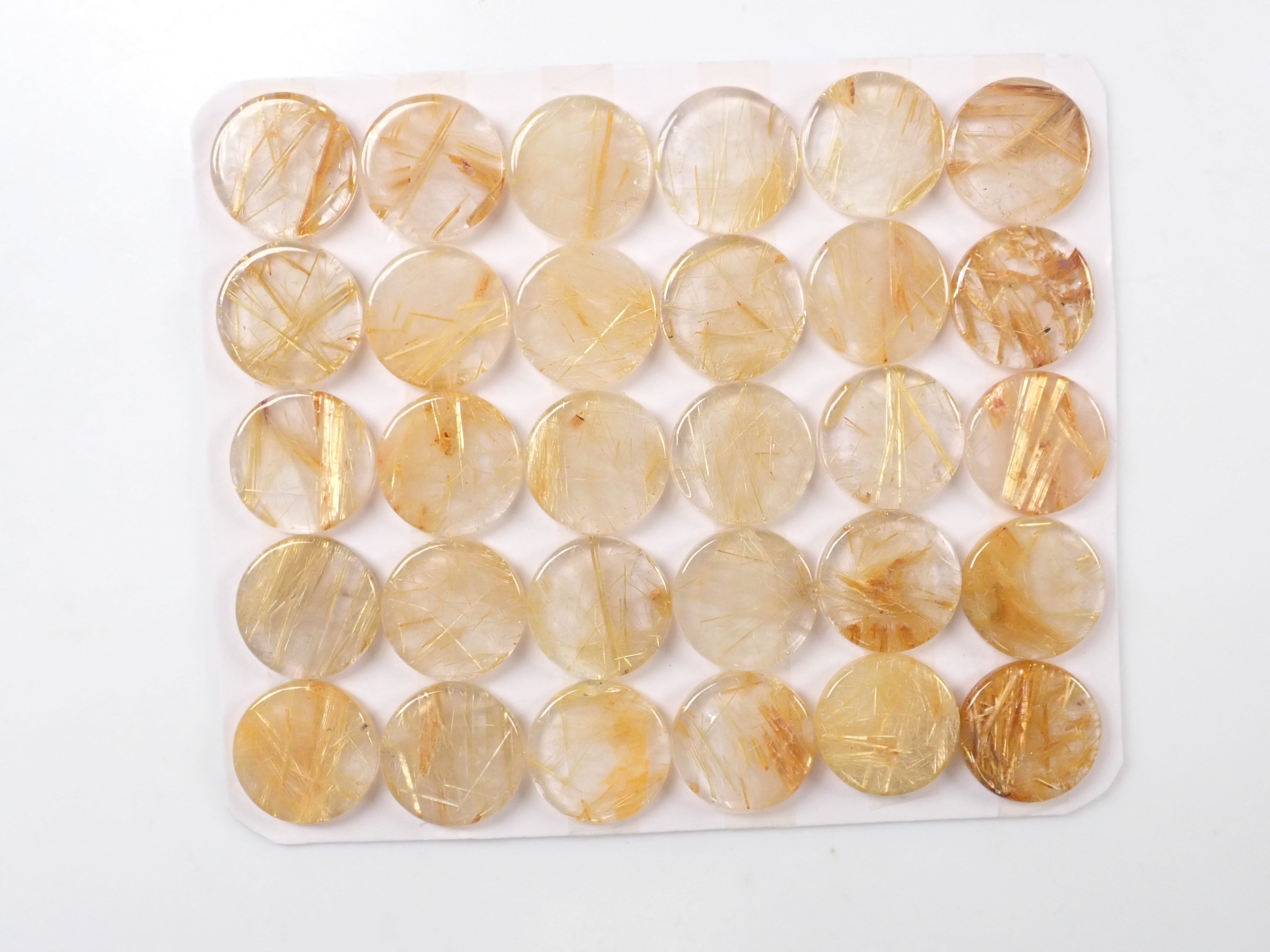 ルチルクォーツ1石ルース(12mm)《複数購入割引有》