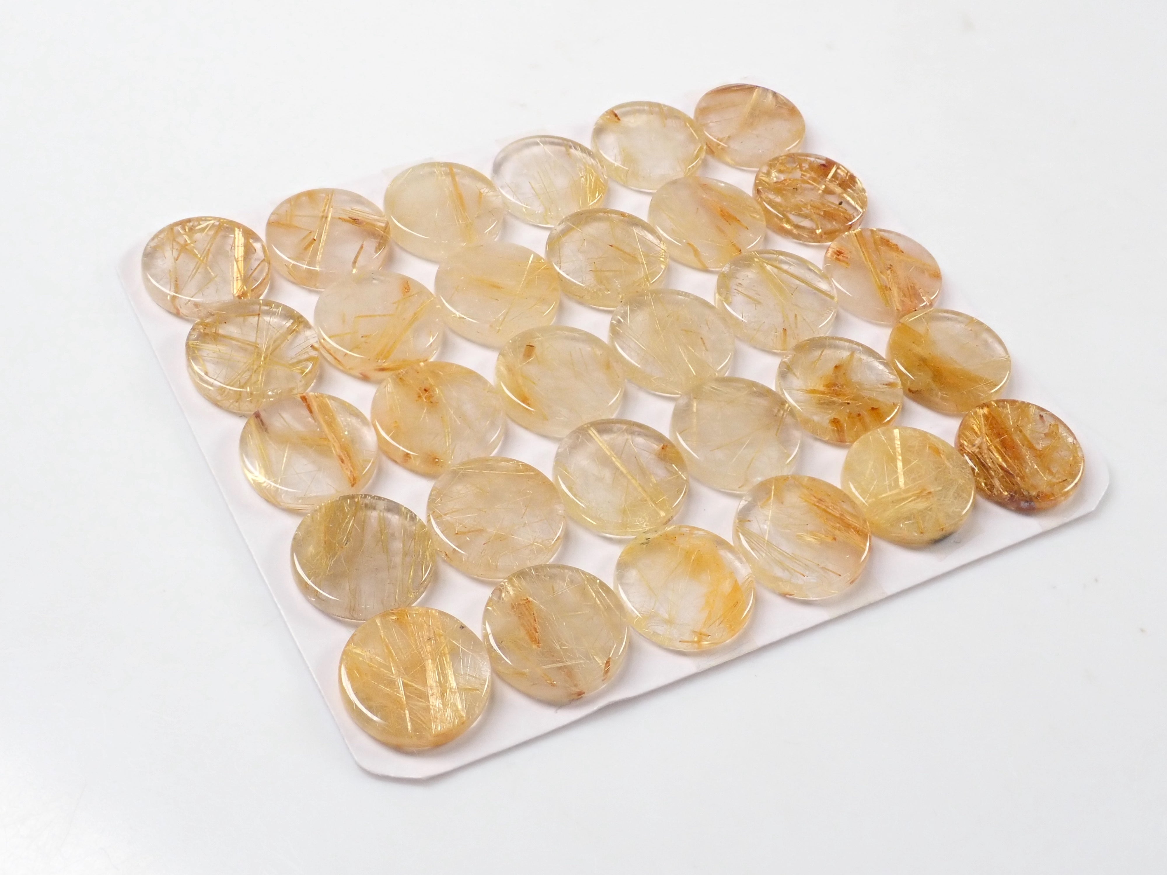 ルチルクォーツ1石ルース(12mm)《複数購入割引有》