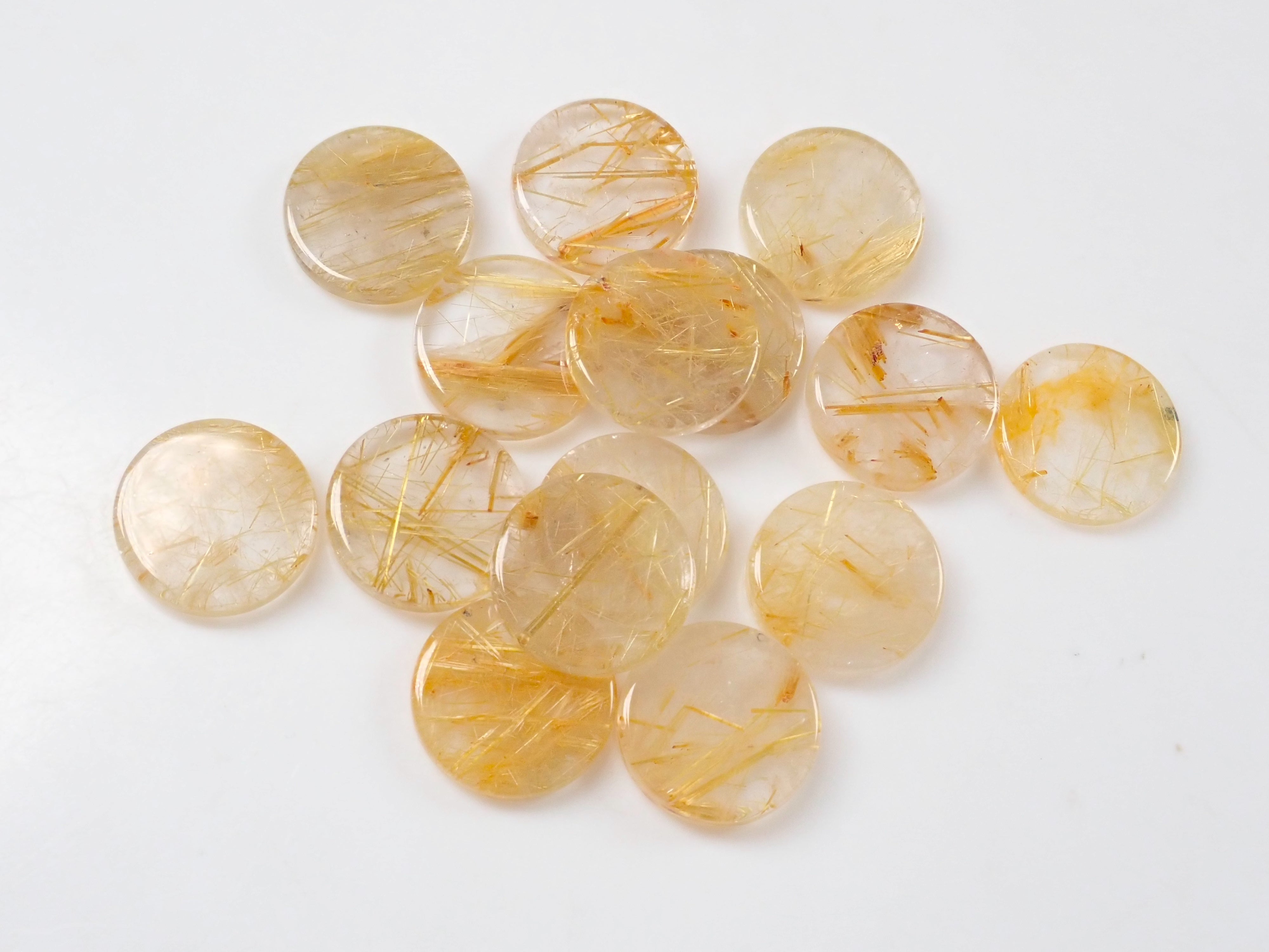ルチルクォーツ1石ルース(12mm)《複数購入割引有》