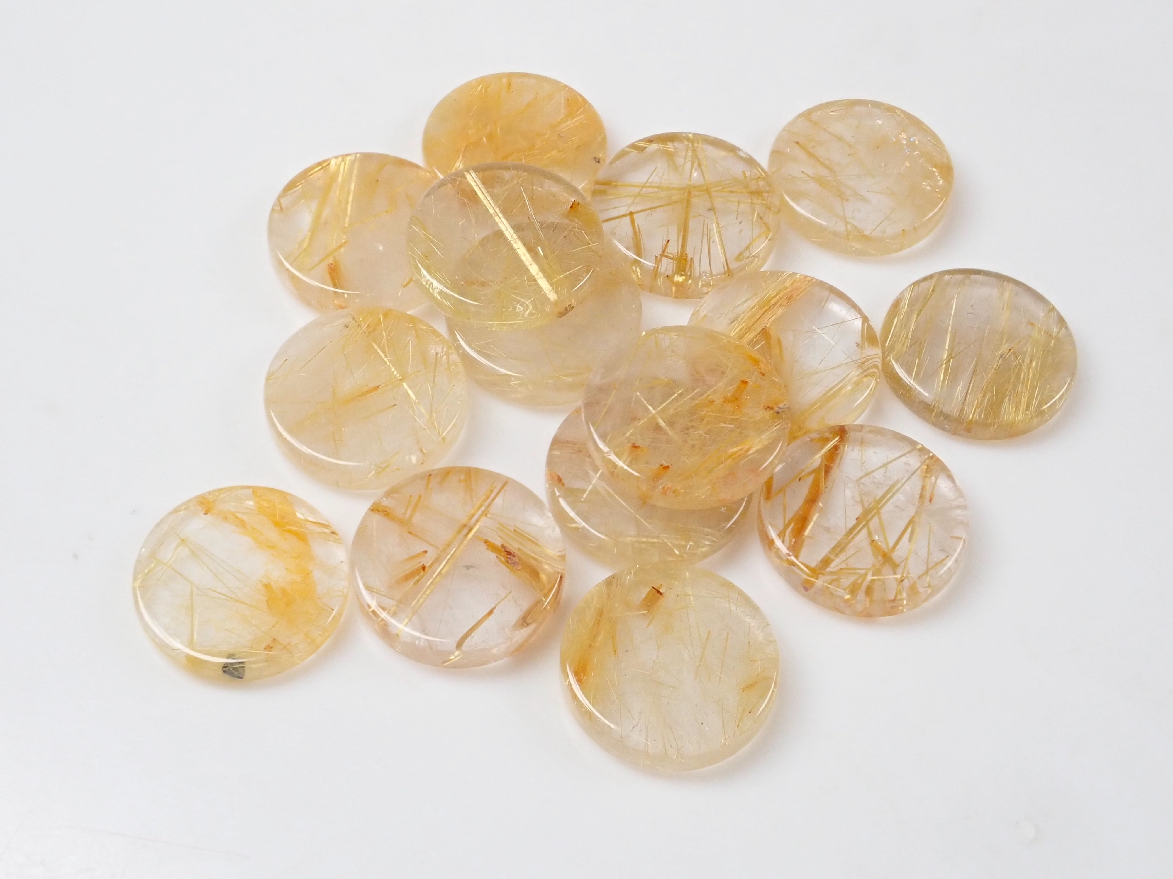 ルチルクォーツ1石ルース(12mm)《複数購入割引有》