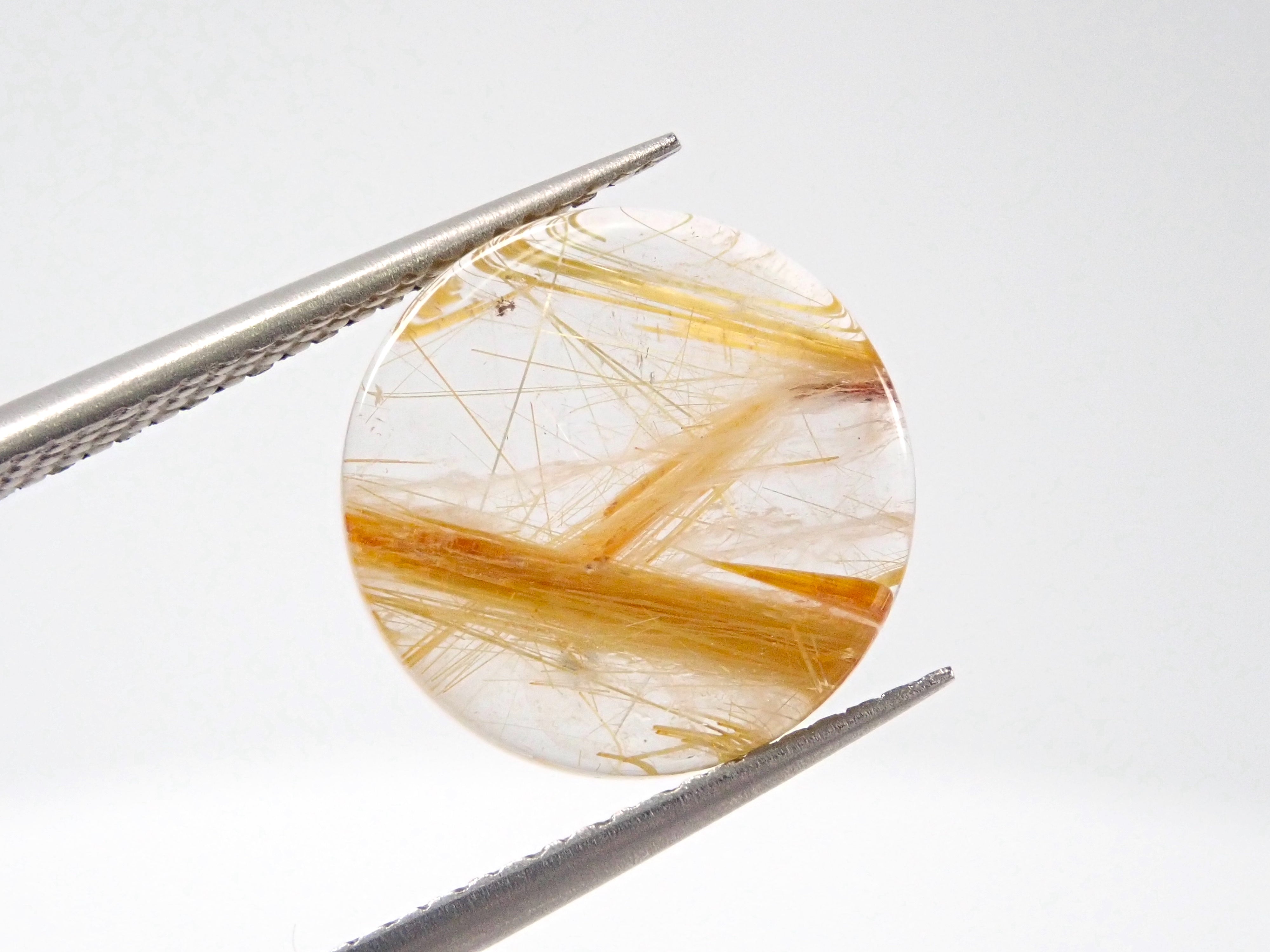 ルチルクォーツ1石ルース(12mm)《複数購入割引有》