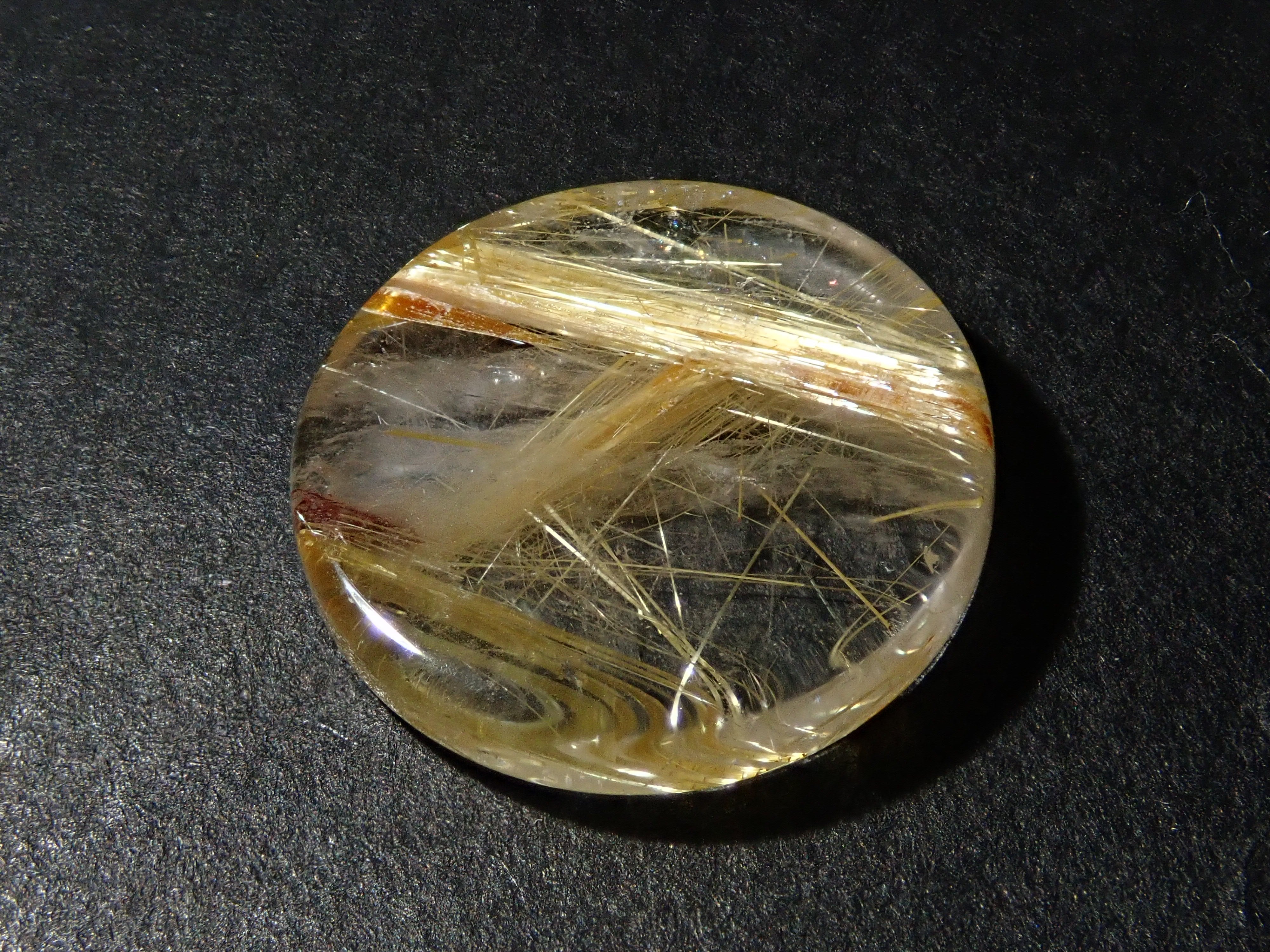 ルチルクォーツ1石ルース(12mm)《複数購入割引有》