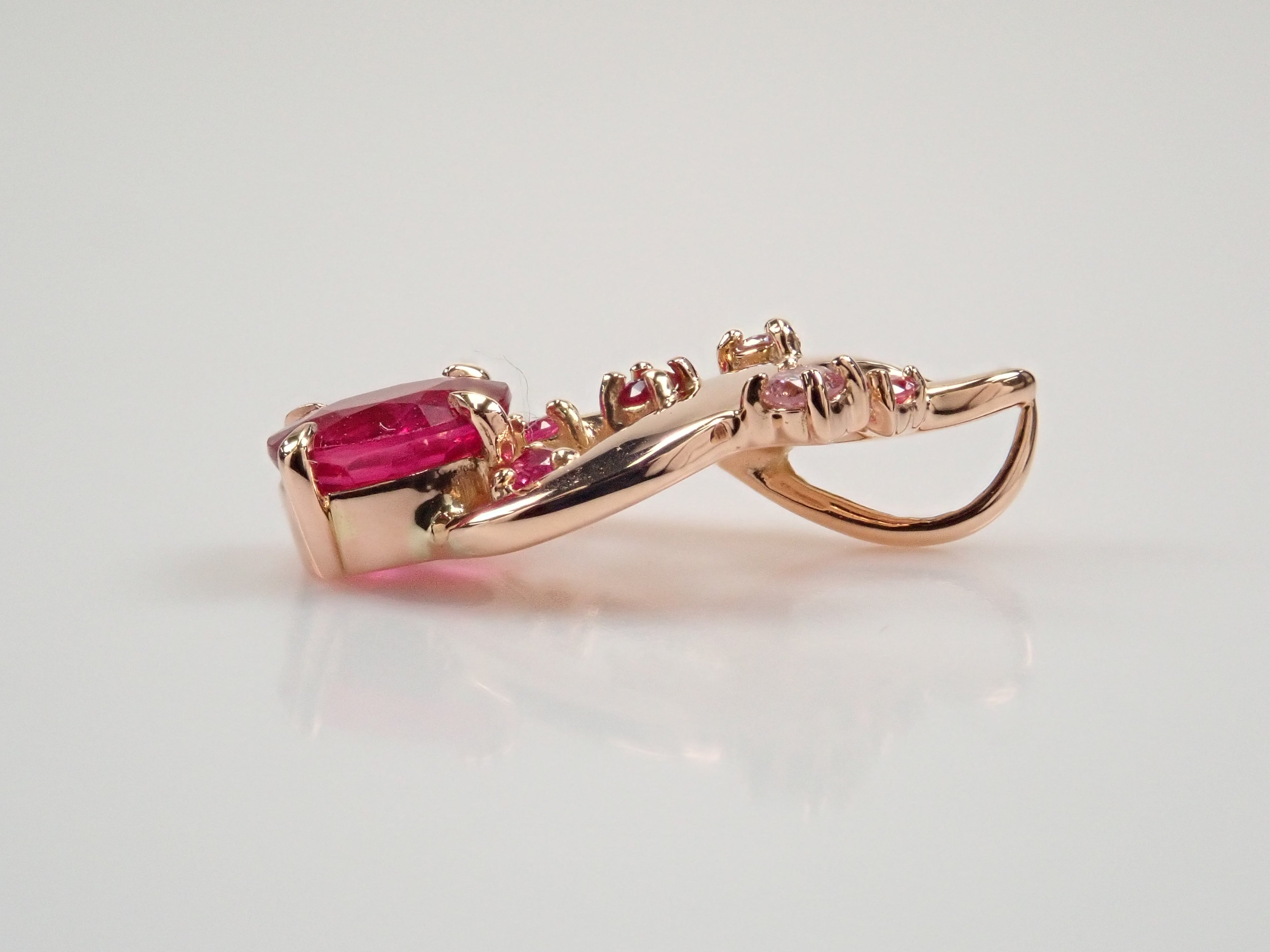 K18PG ピジョンブラッドルビー 0.4ct ペンダントトップ(ネックレストップ)