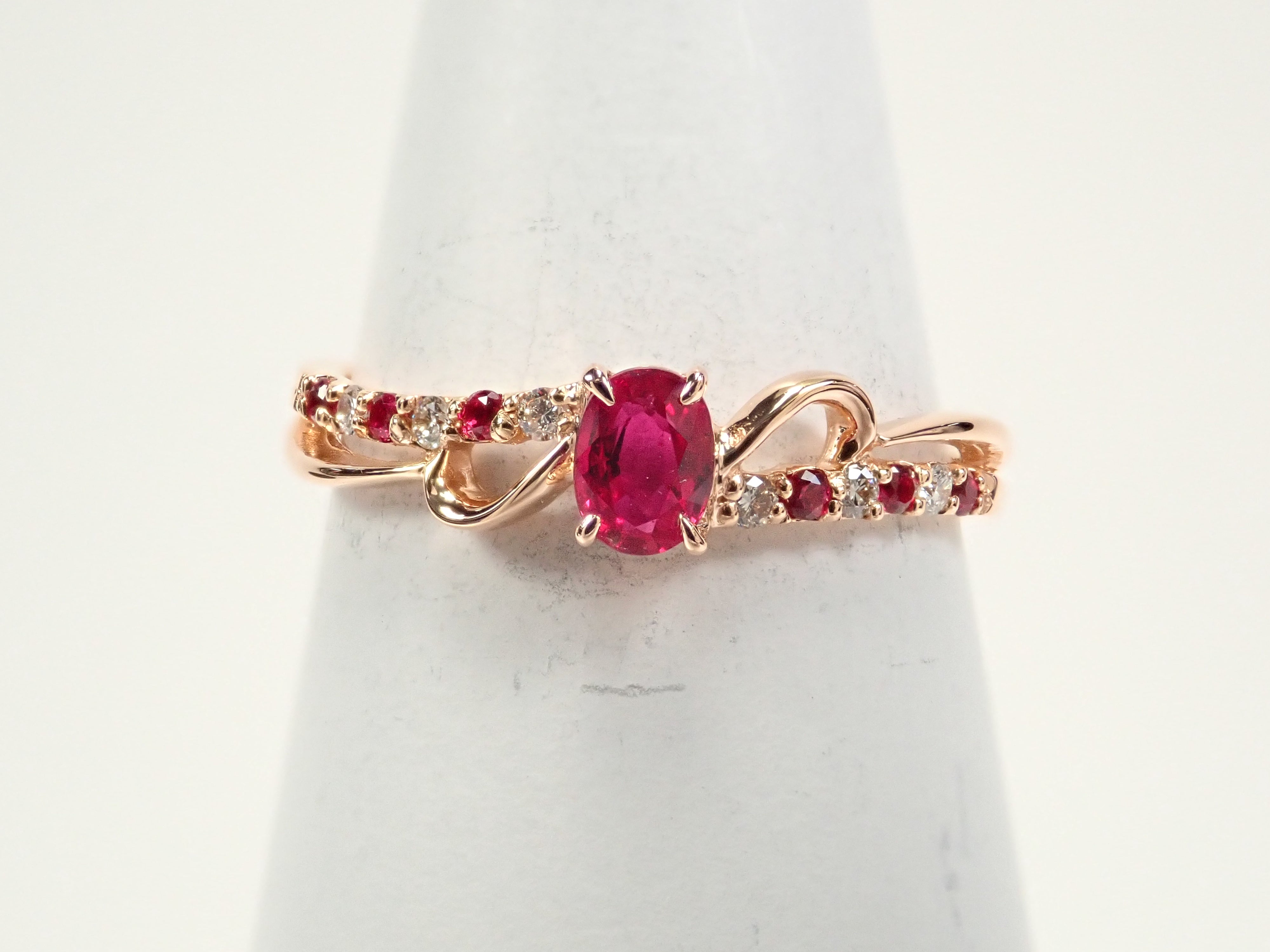 ピジョンブラッドルビー 0.28ct リング AIGS