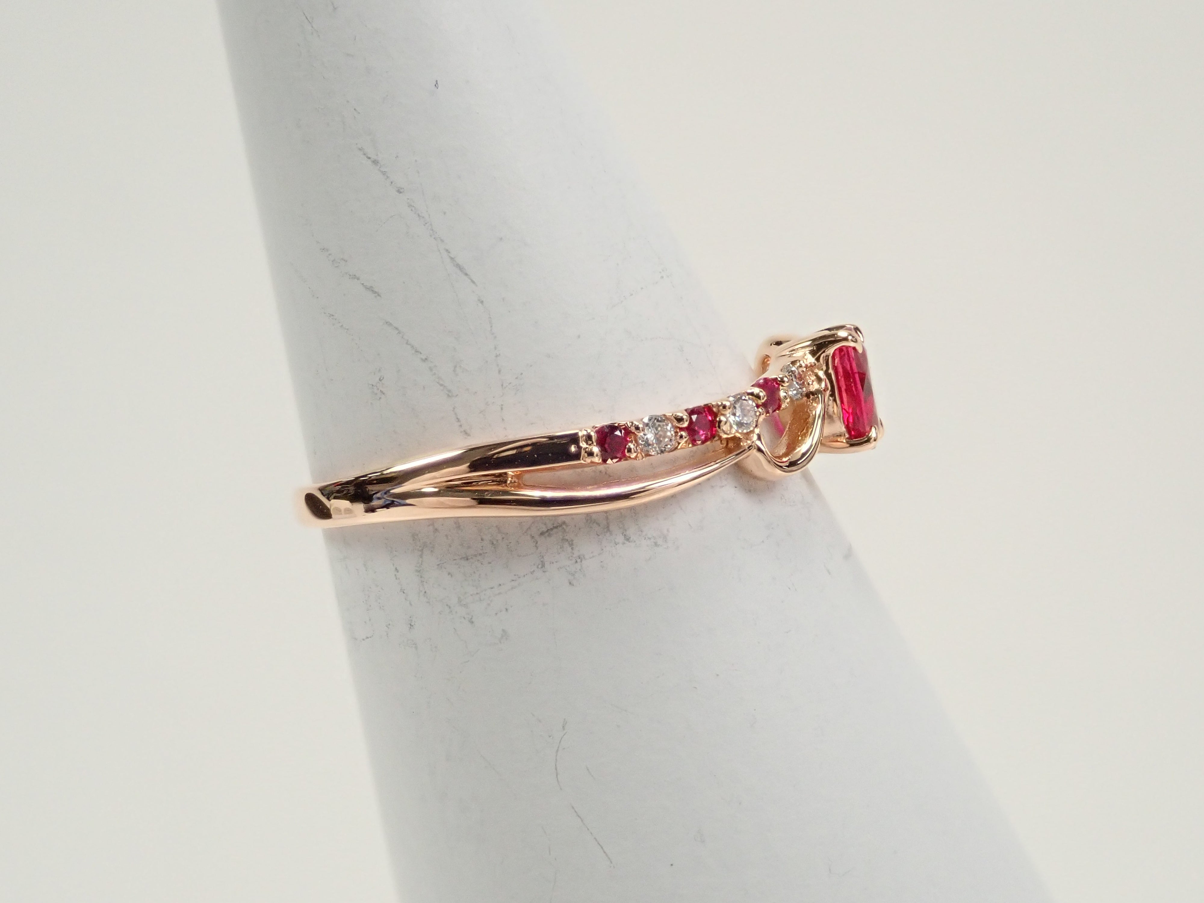 ピジョンブラッドルビー 0.28ct リング AIGS