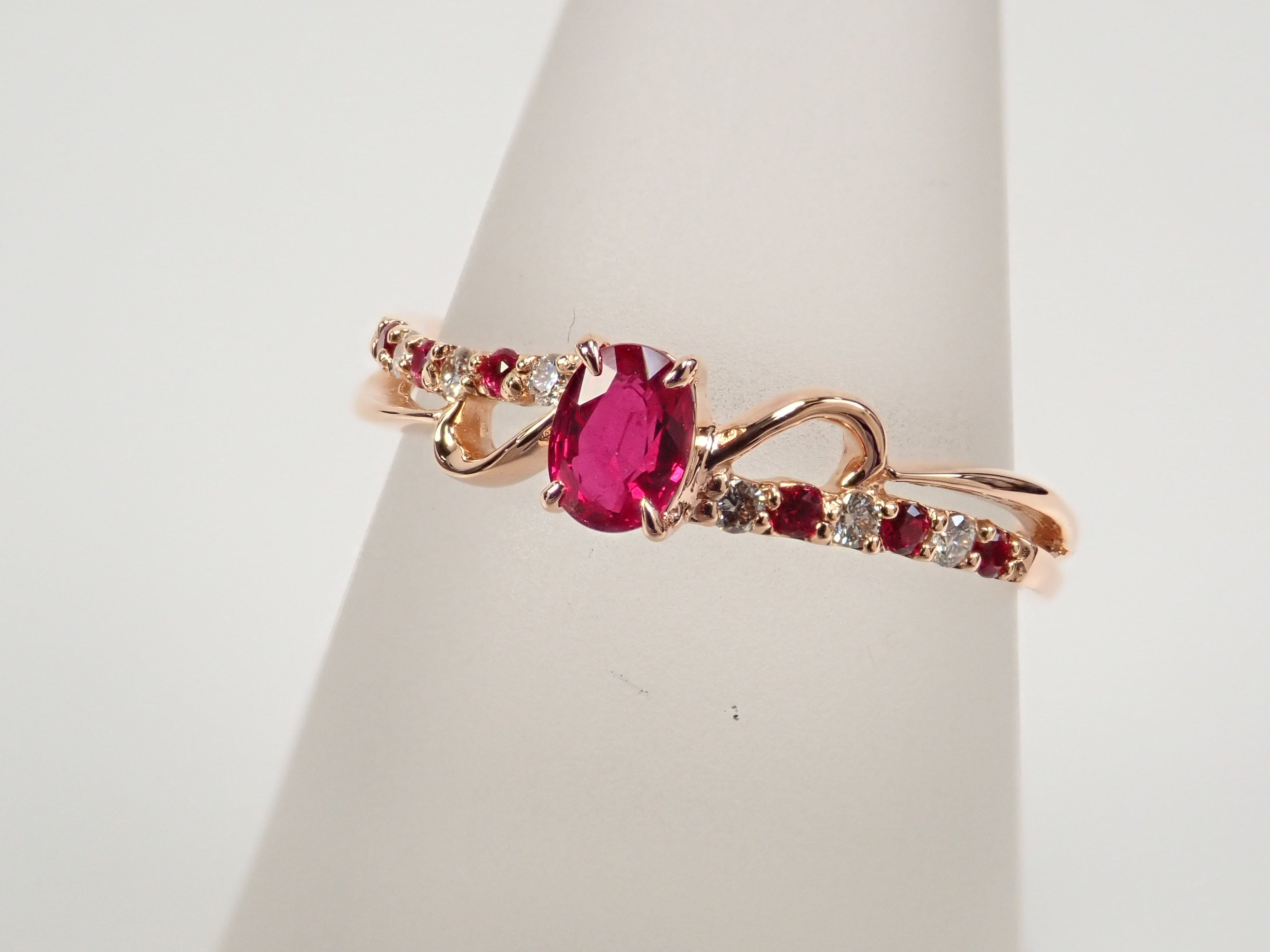 ピジョンブラッドルビー 0.28ct リング AIGS