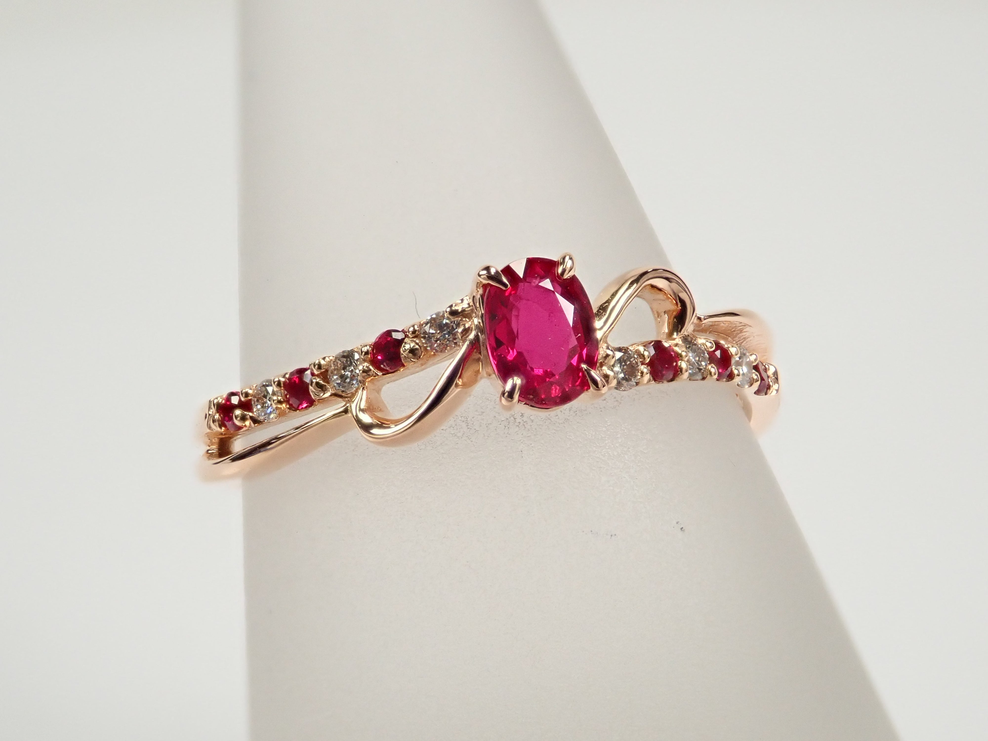 ピジョンブラッドルビー 0.28ct リング AIGS