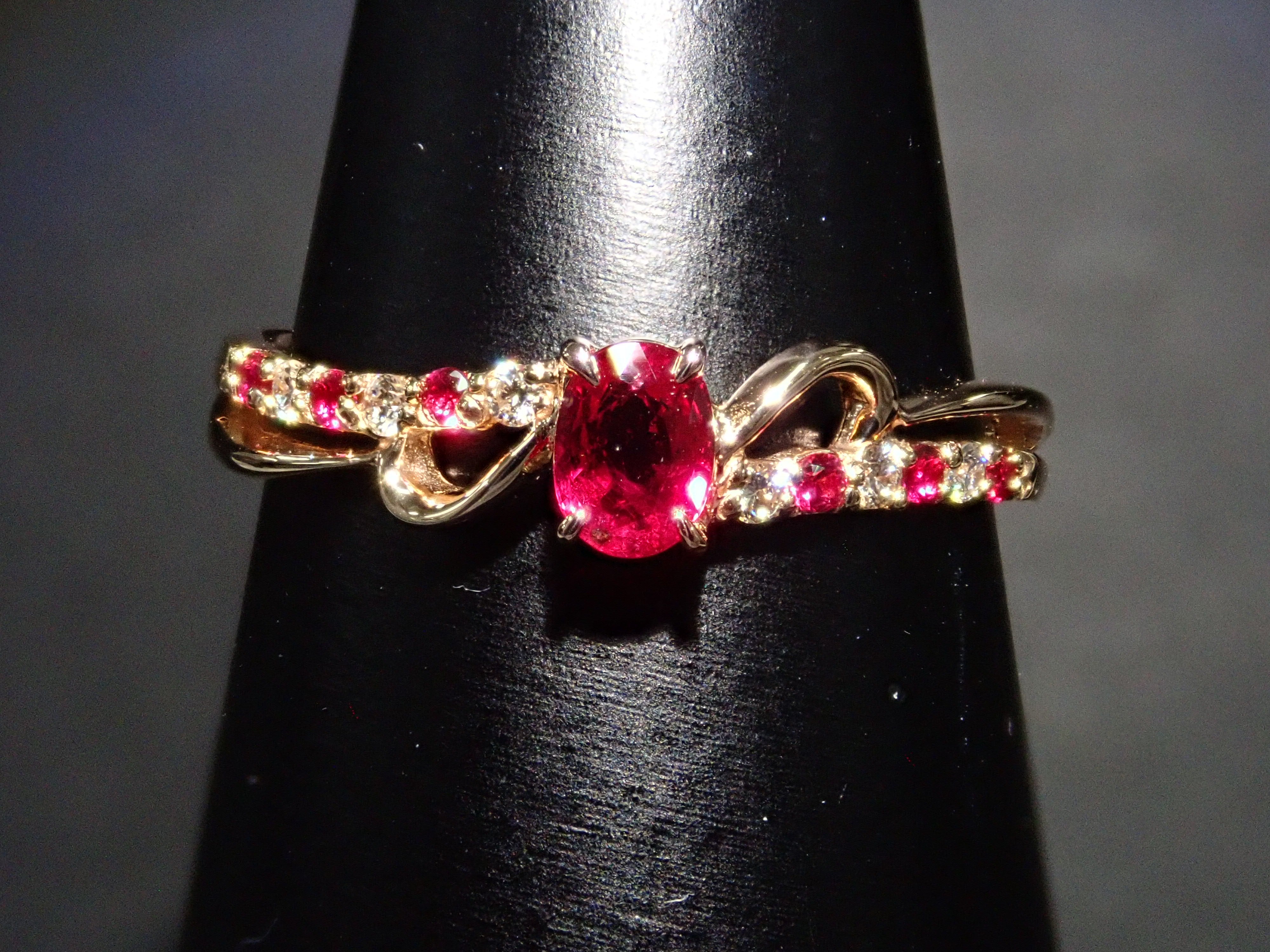 ピジョンブラッドルビー 0.28ct リング AIGS