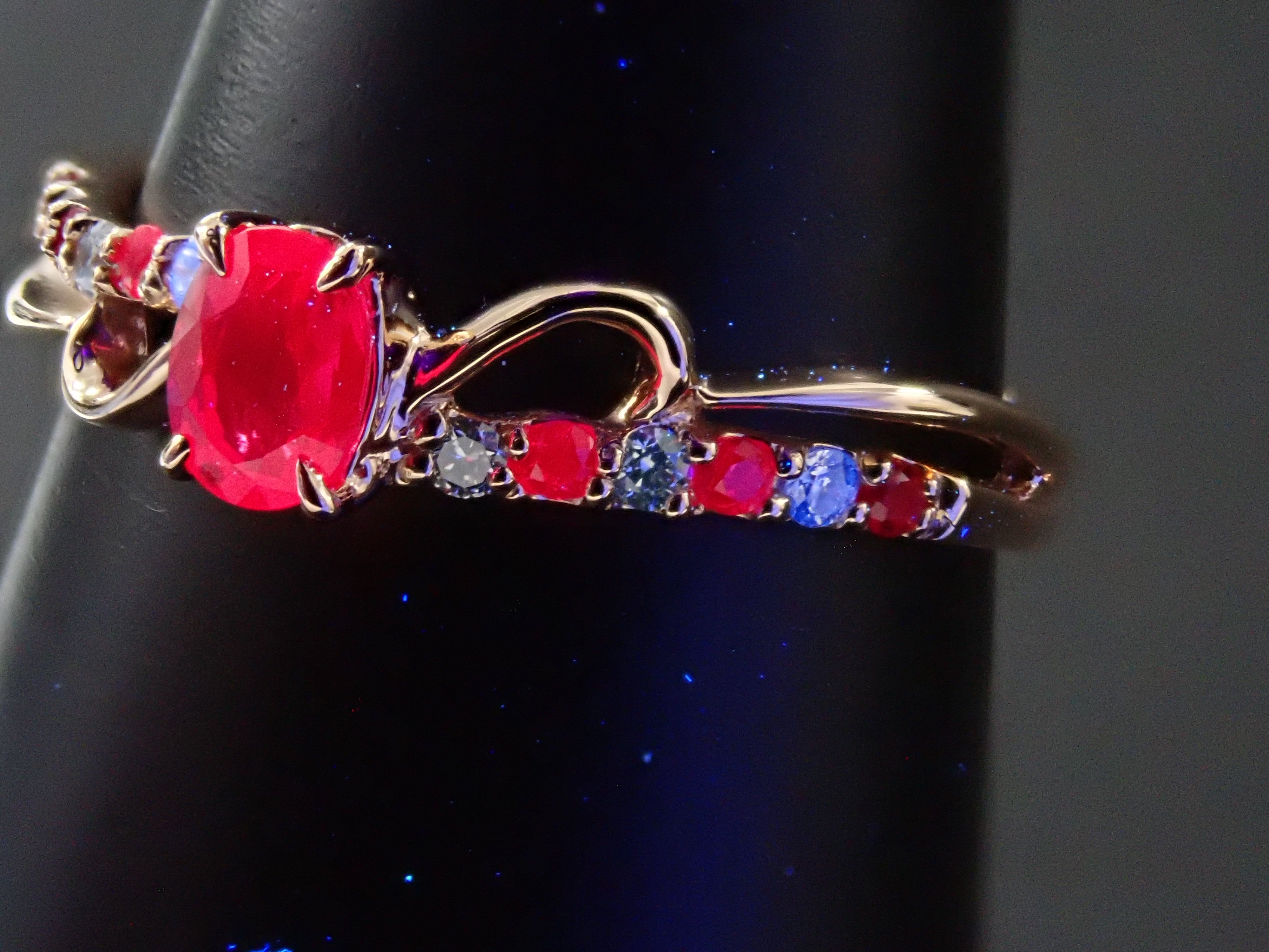 ピジョンブラッドルビー 0.28ct リング AIGS