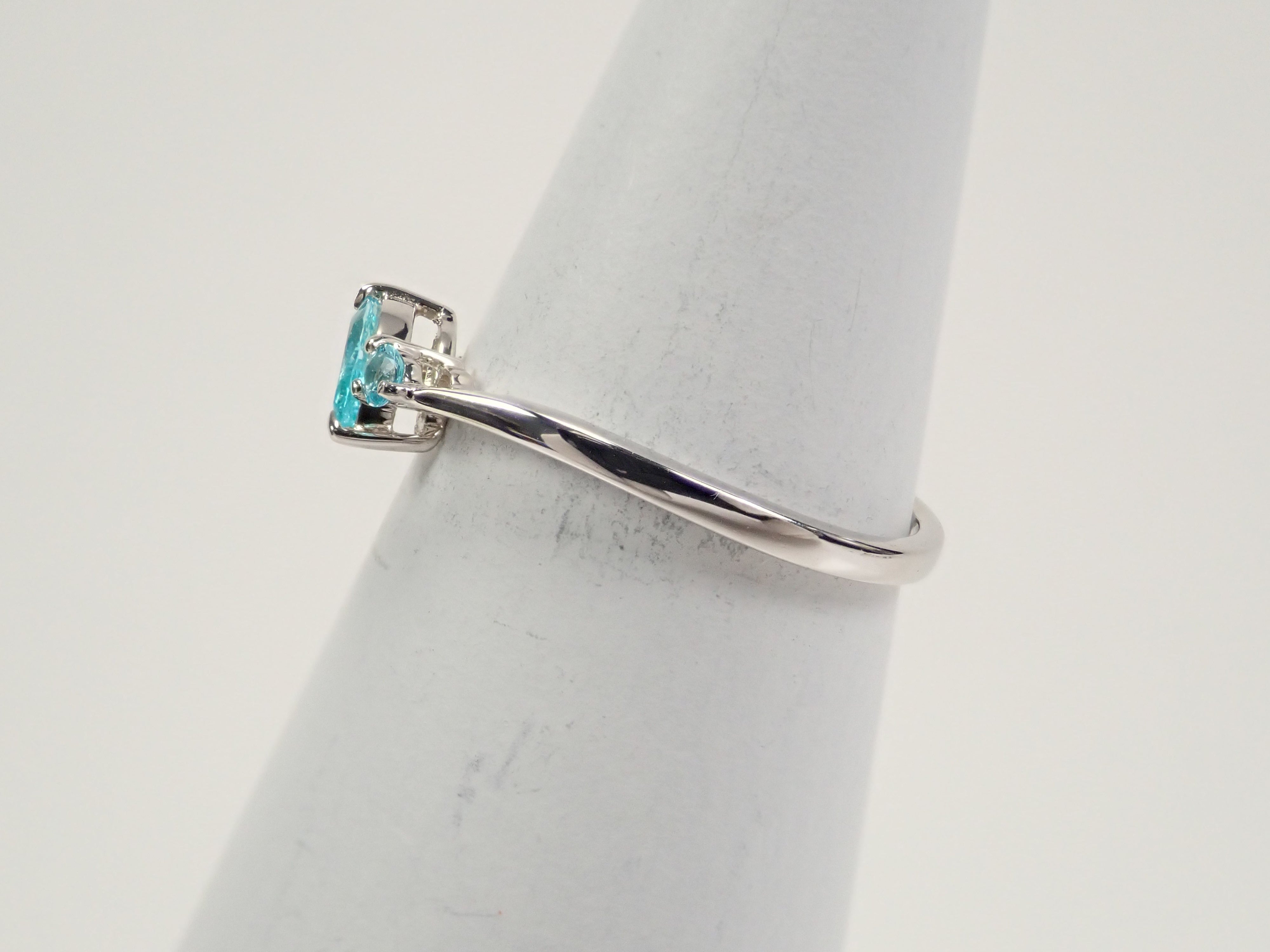Pt950 パライバトルマリン 0.131ct リング