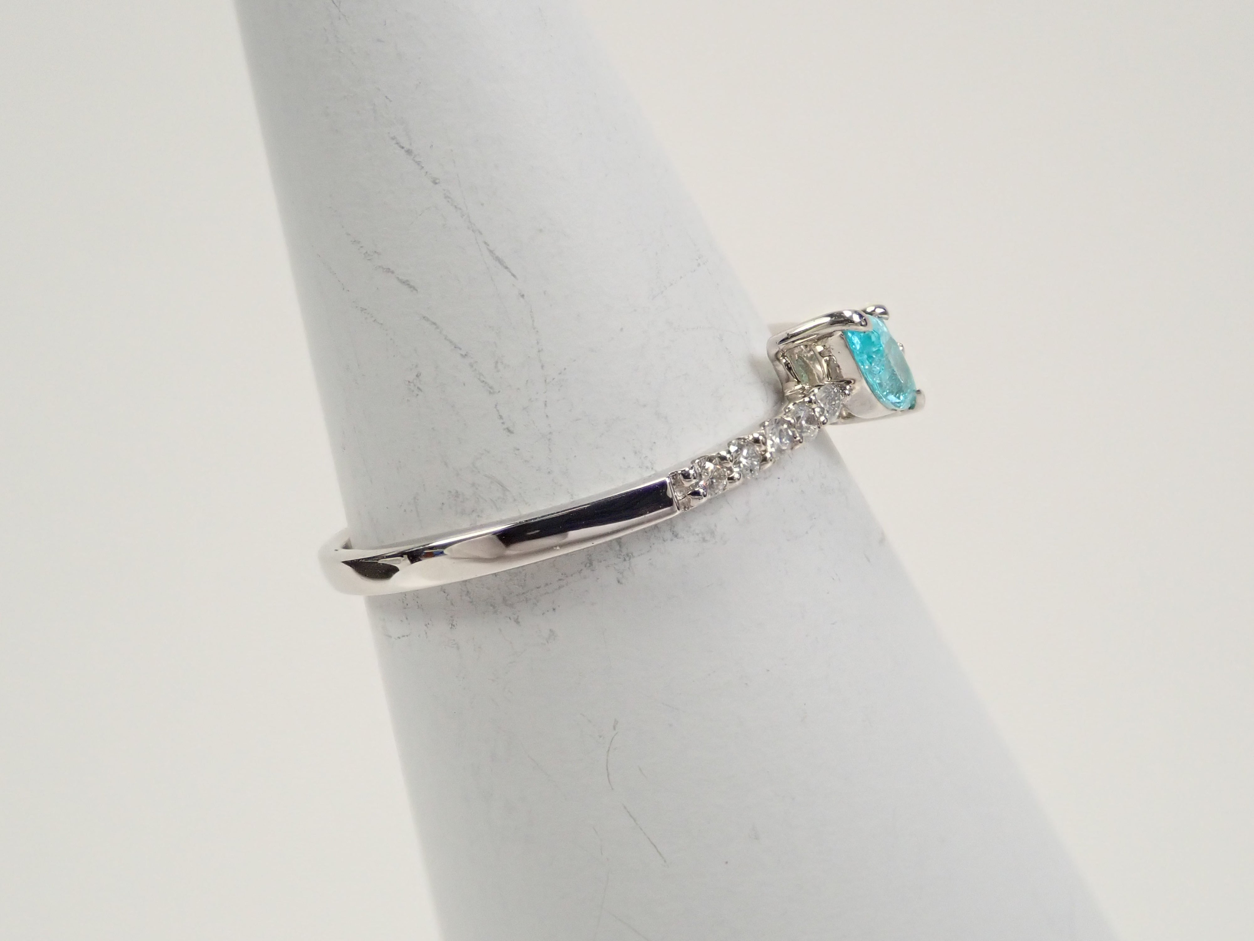 Pt950 パライバトルマリン 0.131ct リング