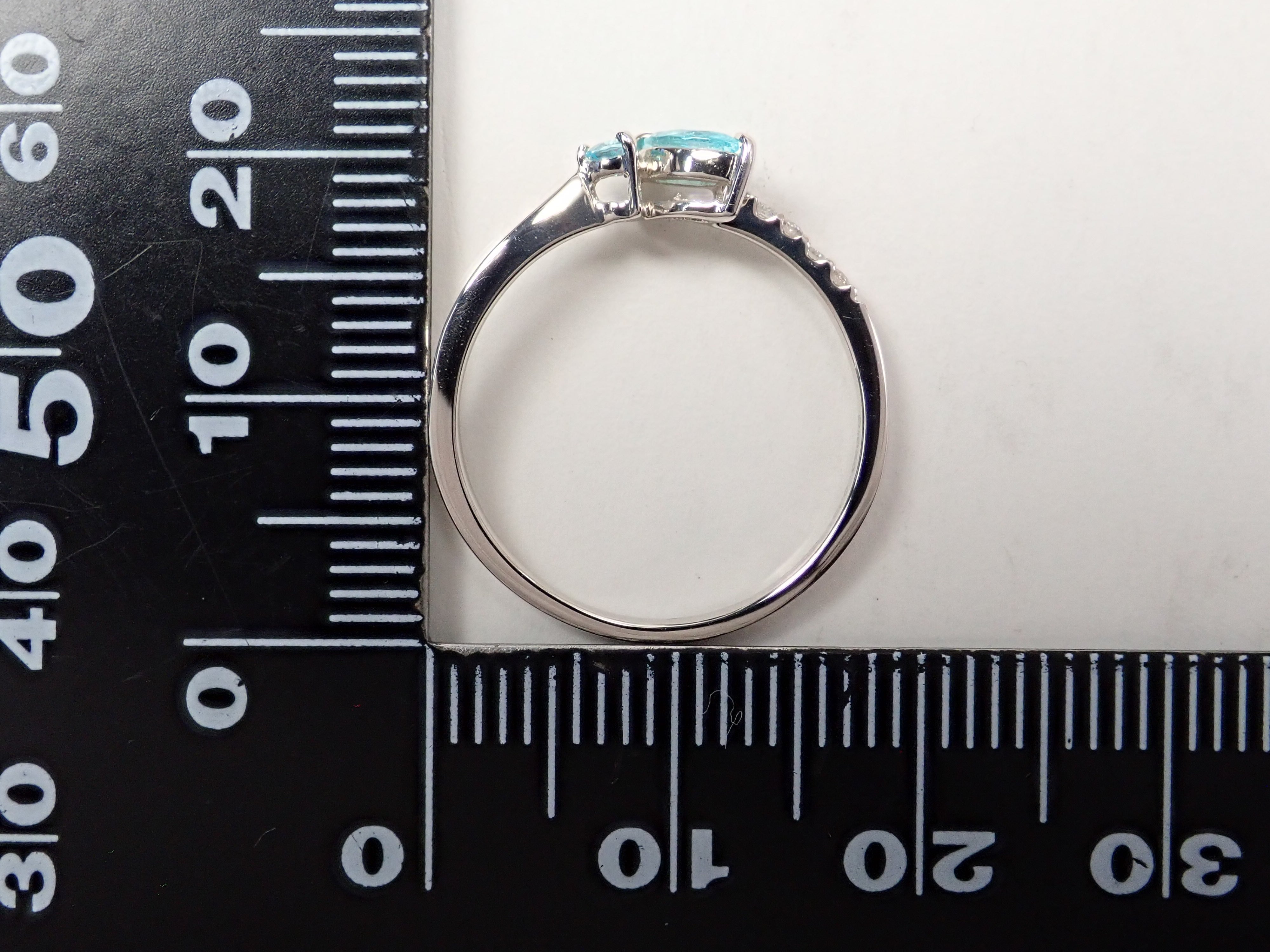 Pt950 パライバトルマリン 0.131ct リング