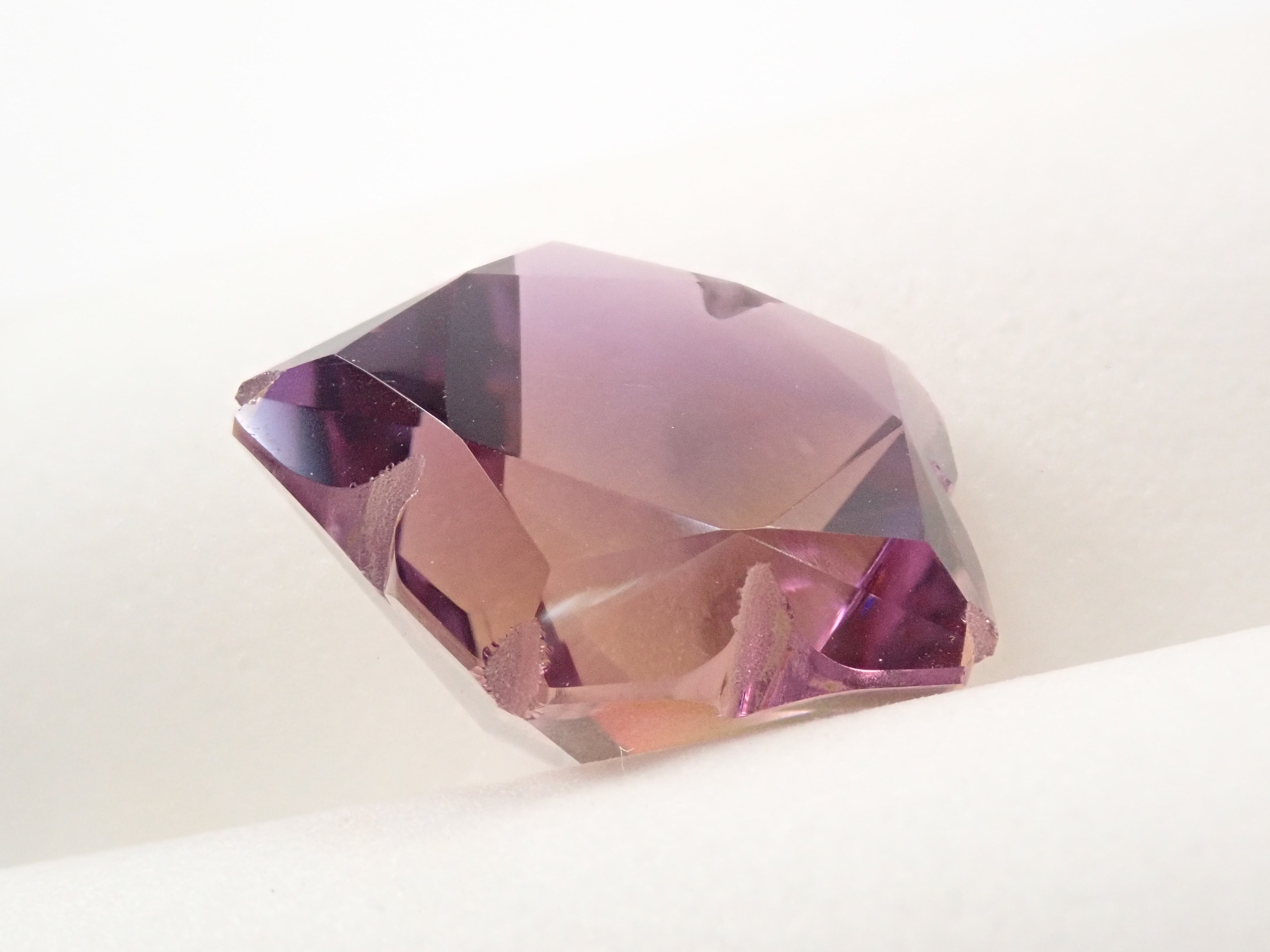 【さくらシェイプ】ブラジル産アメトリン 20mm/21.554ct《コラボ》ルース ワッペン