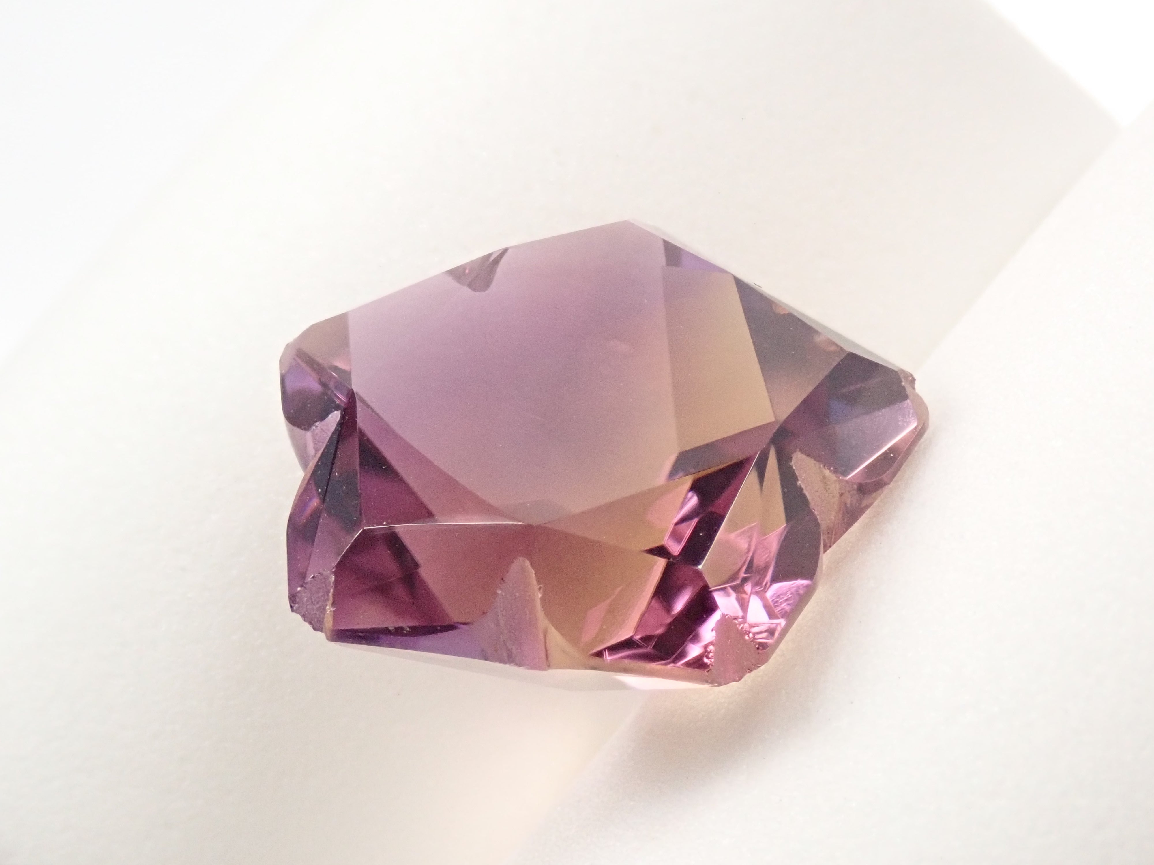 【さくらシェイプ】ブラジル産アメトリン 20mm/21.554ct《コラボ》ルース ワッペン