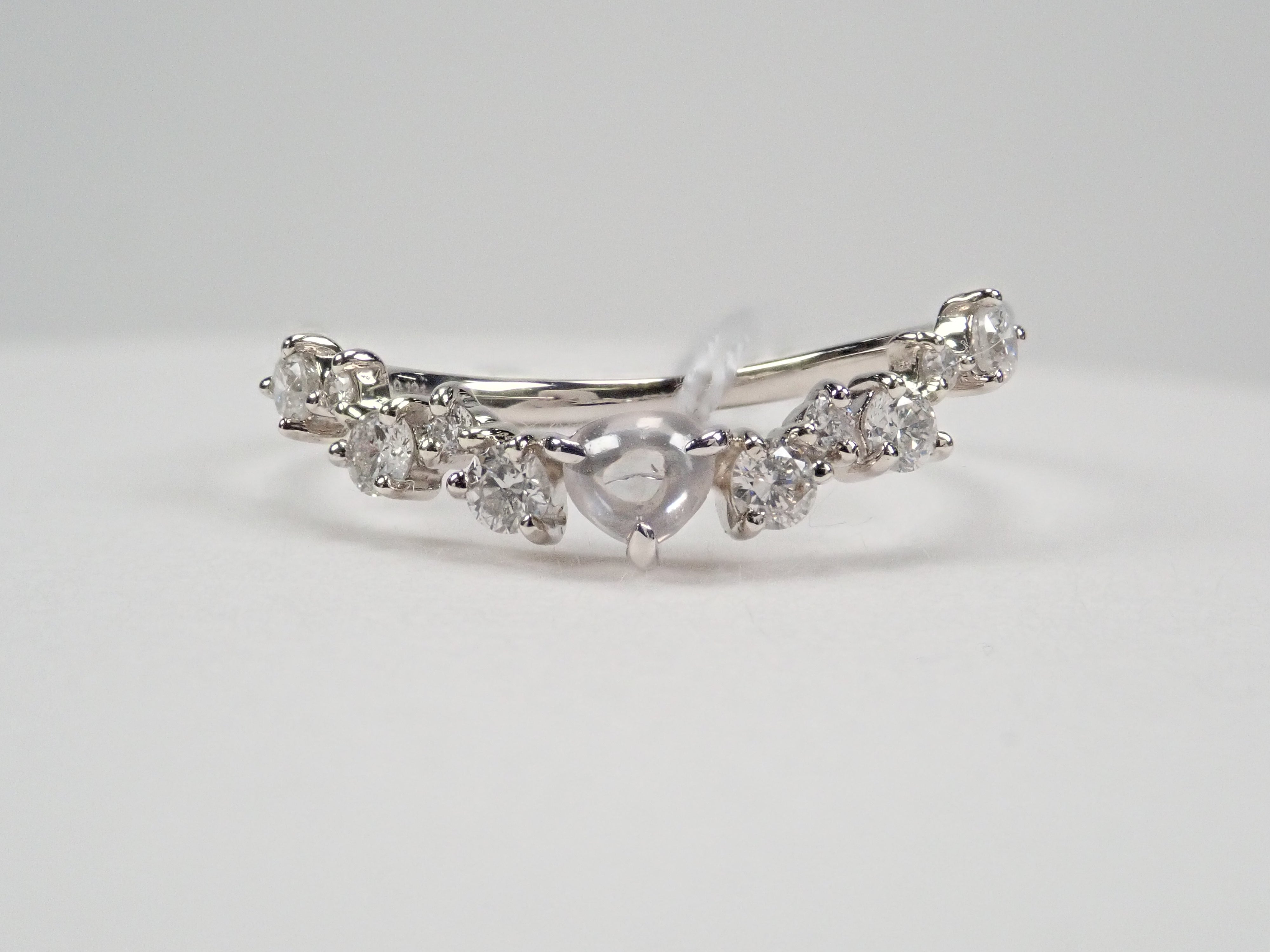 Pt950ダイヤモンド(カボションカット)0.131ct リング