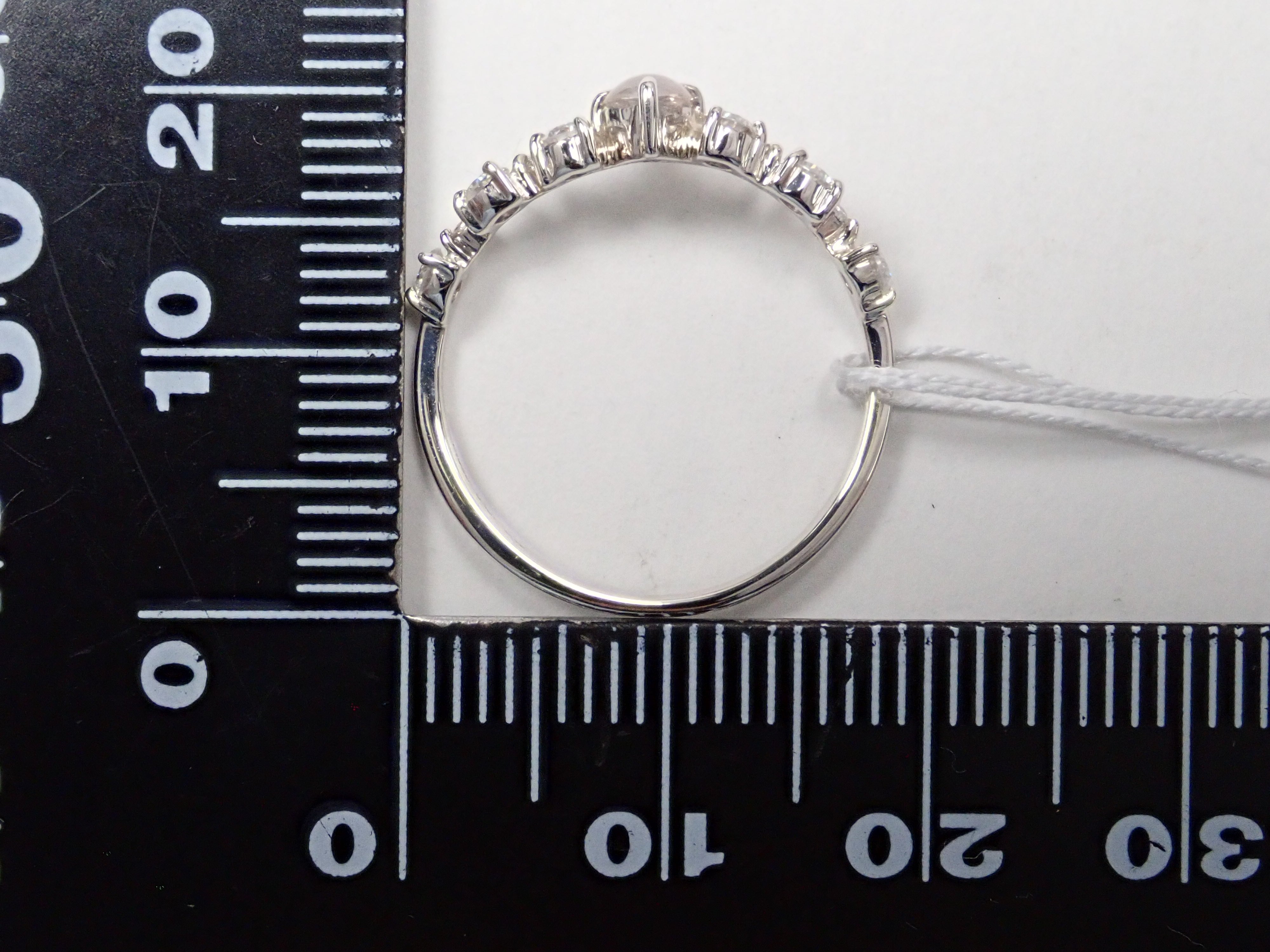 Pt950ダイヤモンド(カボションカット)0.131ct リング