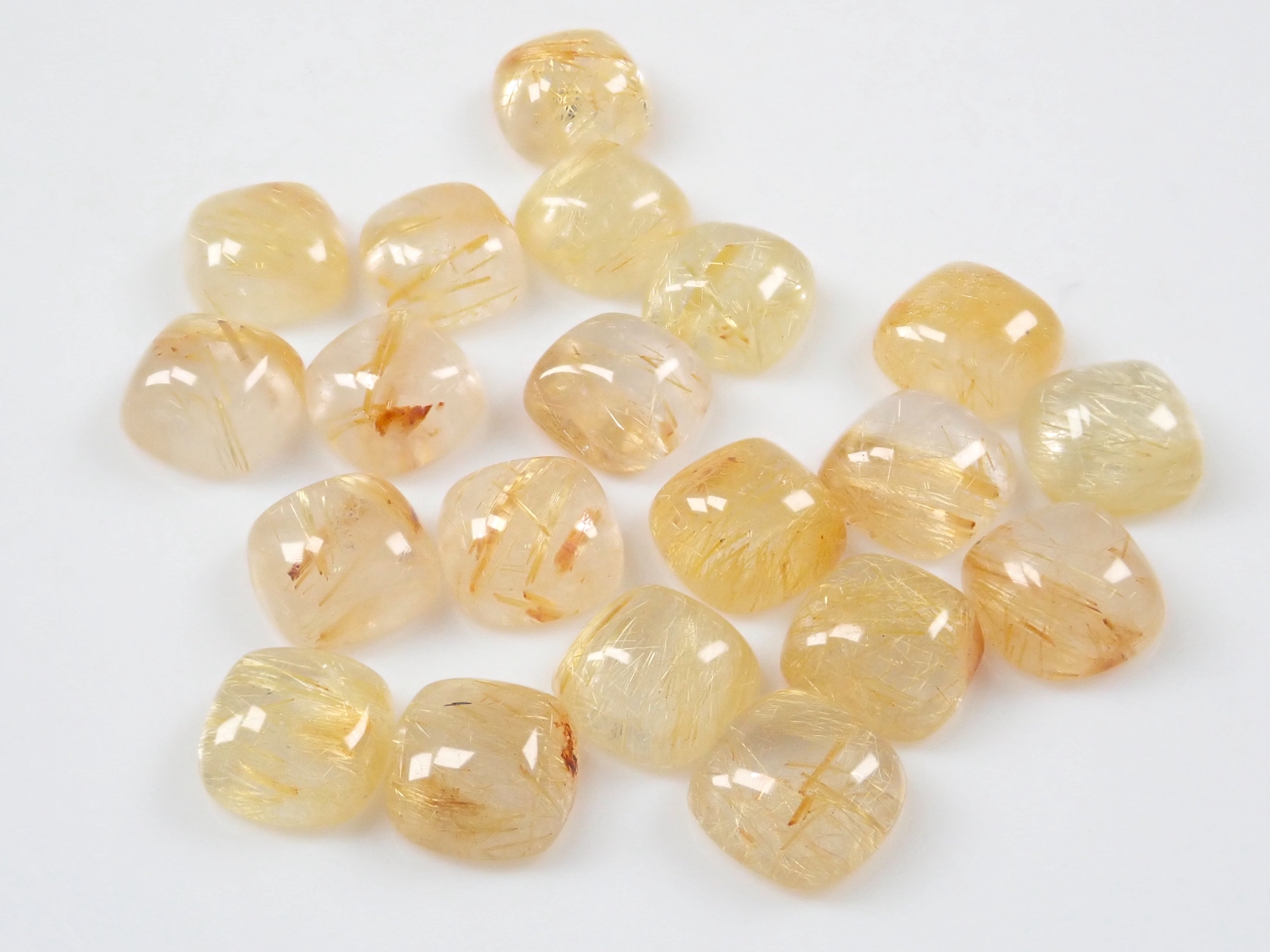 ブラジル産ルチルレイテッドクォーツ1石ルース(6mm)《複数購入割引有》