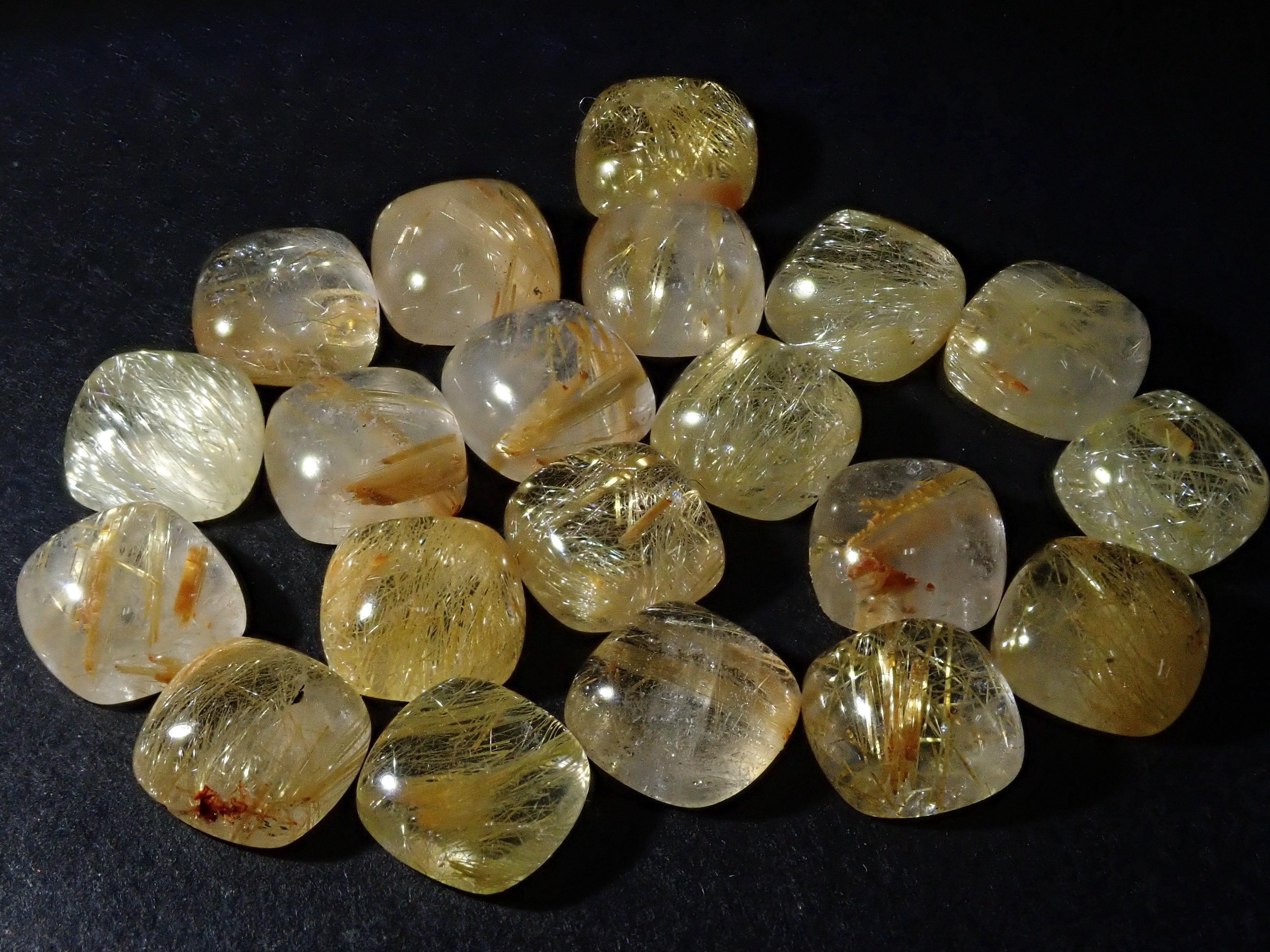 ブラジル産ルチルレイテッドクォーツ1石ルース(6mm)《複数購入割引有》