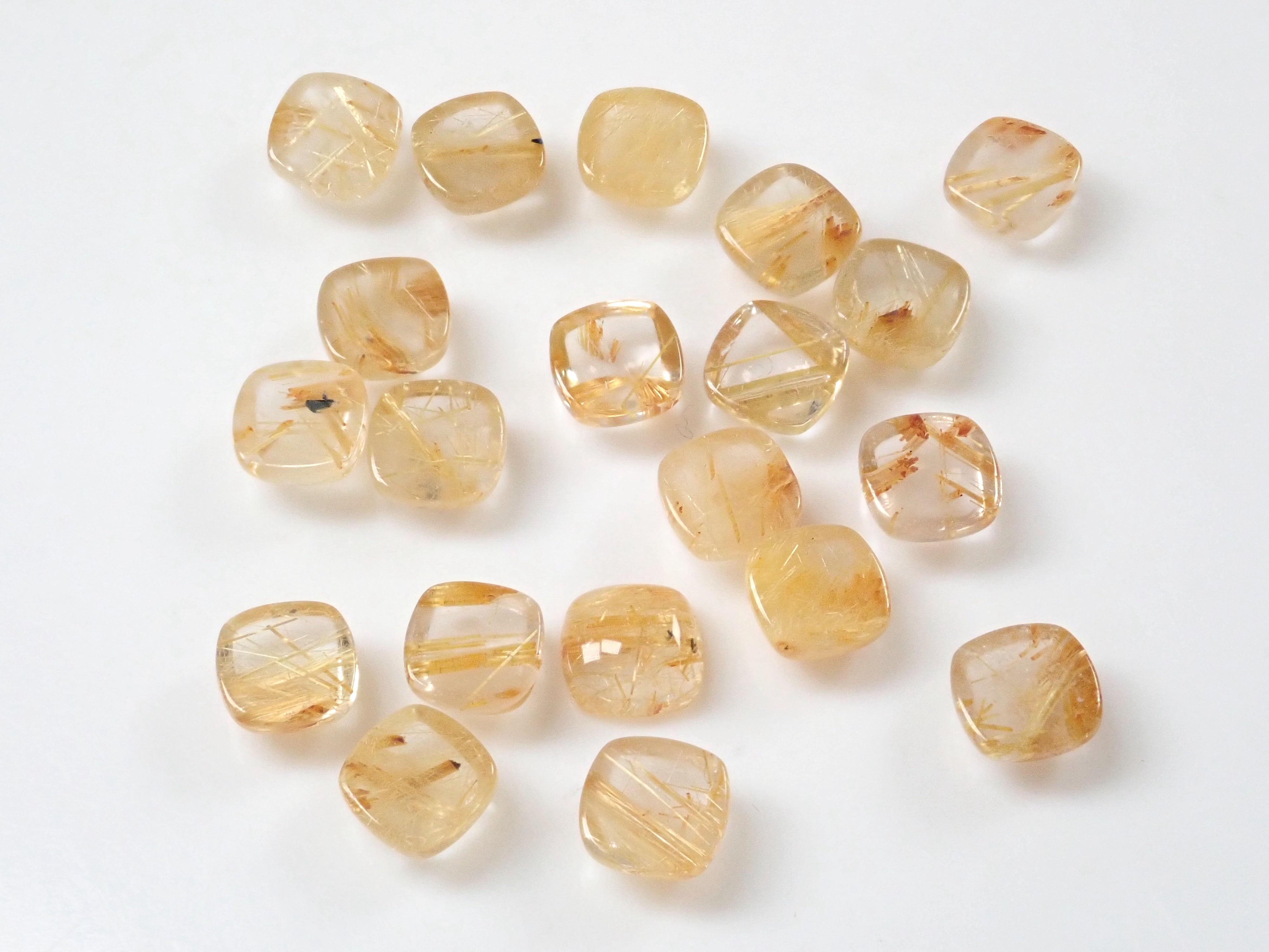 ブラジル産ルチルレイテッドクォーツ1石ルース(6mm)《複数購入割引有》
