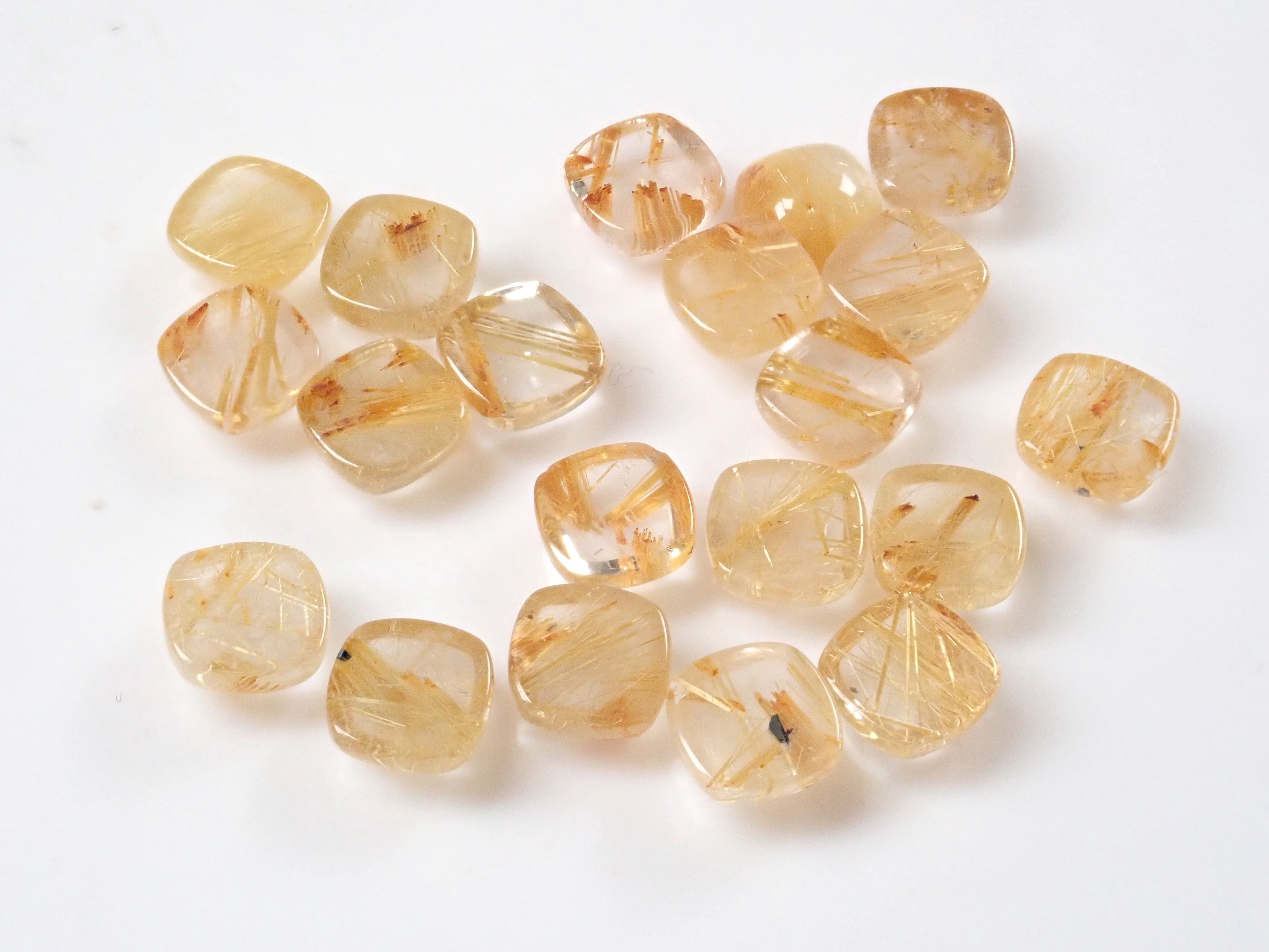 ブラジル産ルチルレイテッドクォーツ1石ルース(6mm)《複数購入割引有》