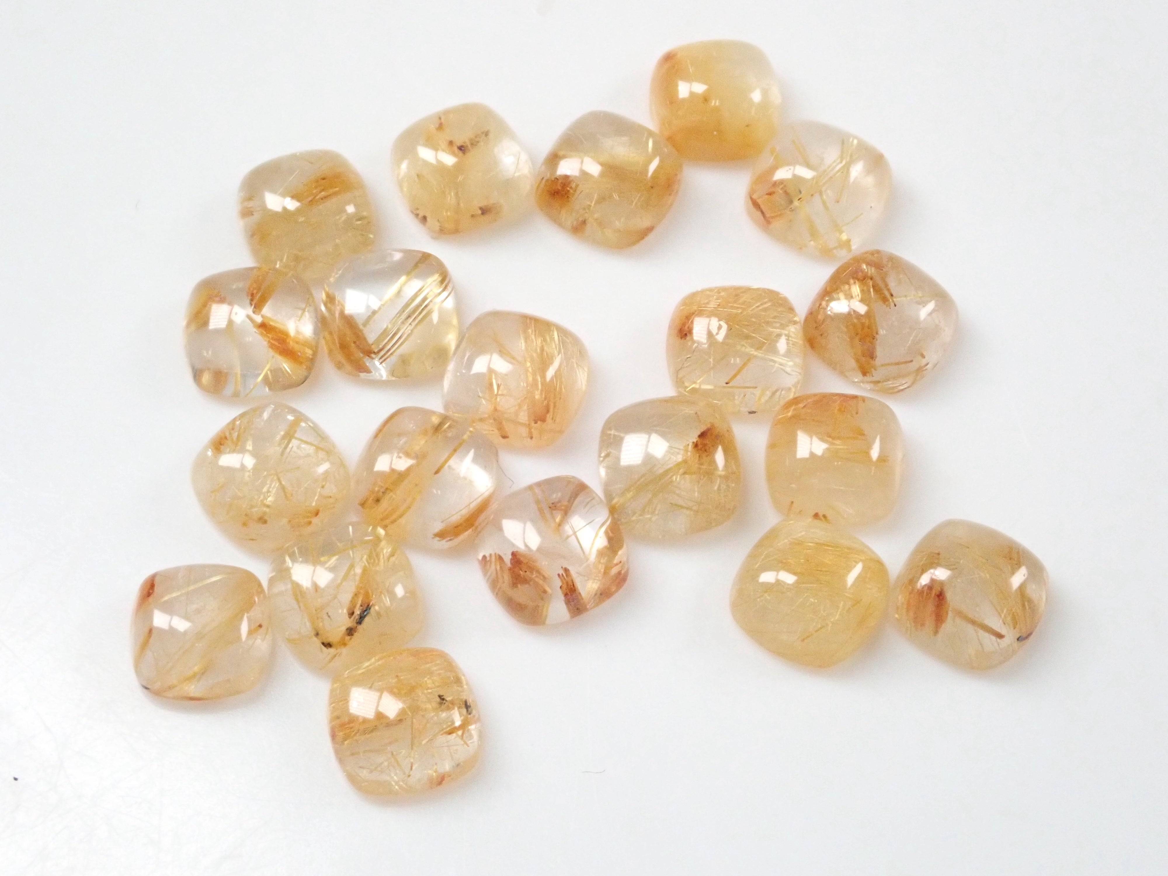 ブラジル産ルチルレイテッドクォーツ1石ルース(6mm)《複数購入割引有》