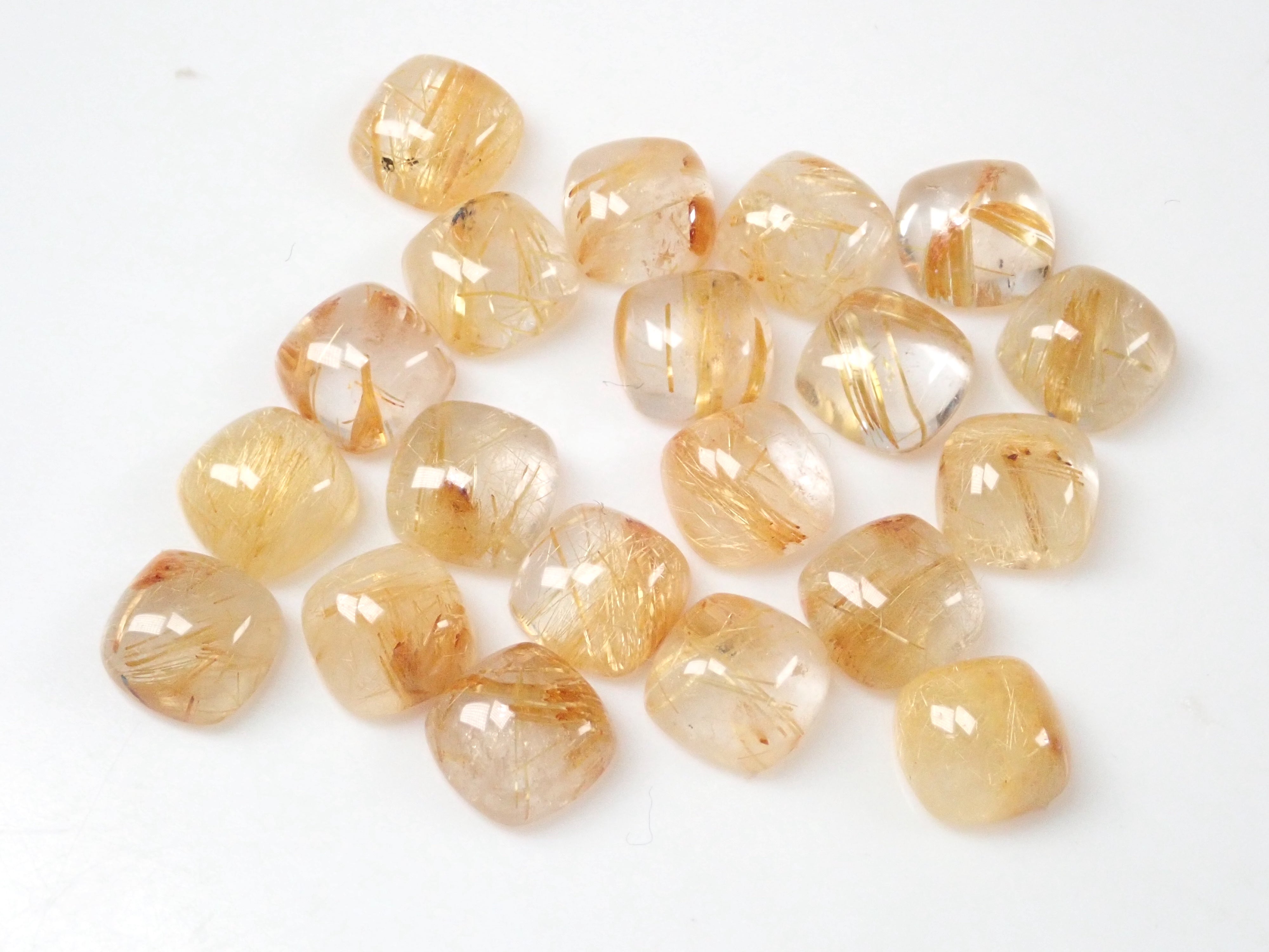 ブラジル産ルチルレイテッドクォーツ1石ルース(6mm)《複数購入割引有》