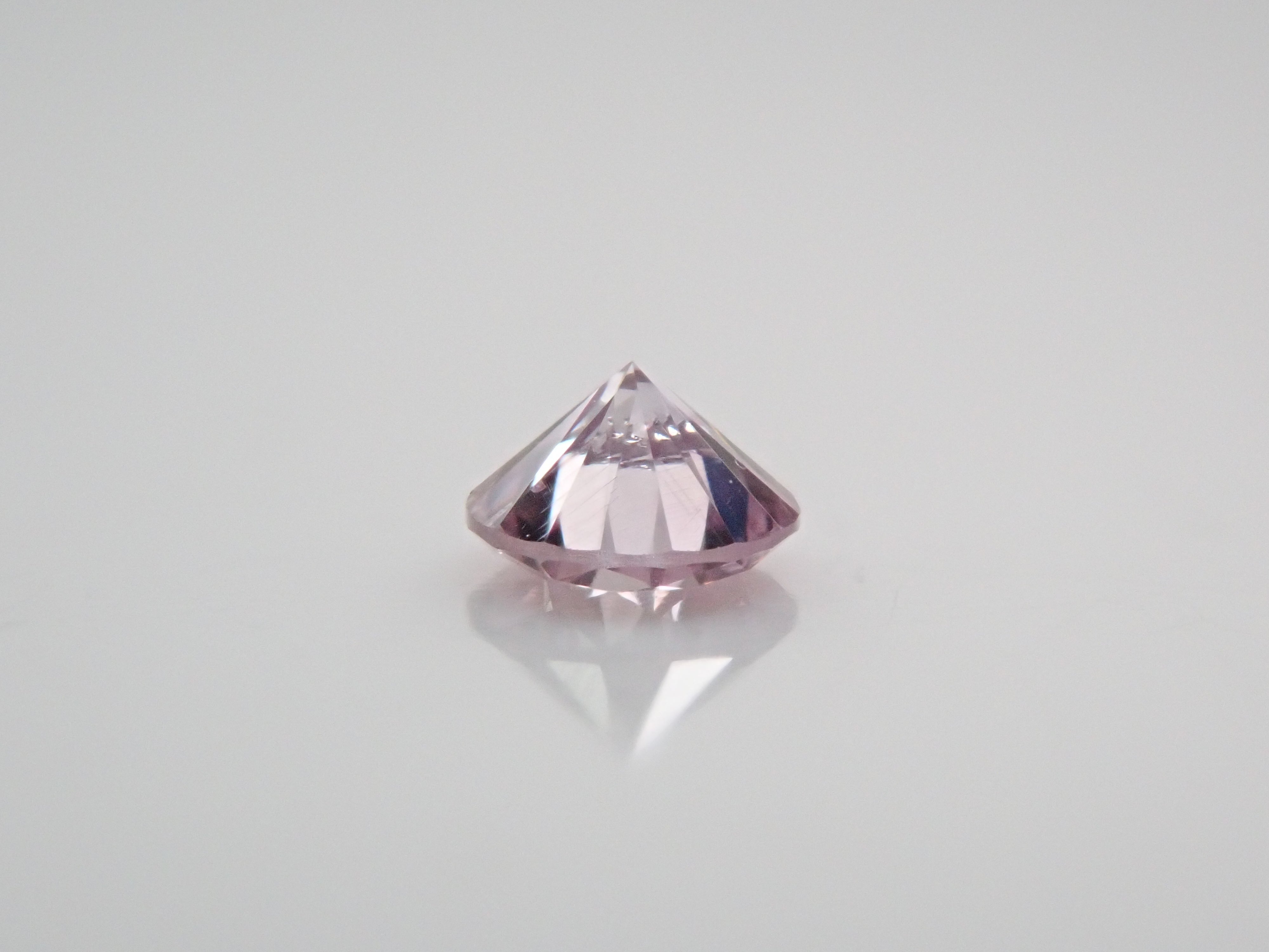 ピンクダイヤモンド 2.2mm/0.044ctルース(FANCY PURPLE PINK, I-1)