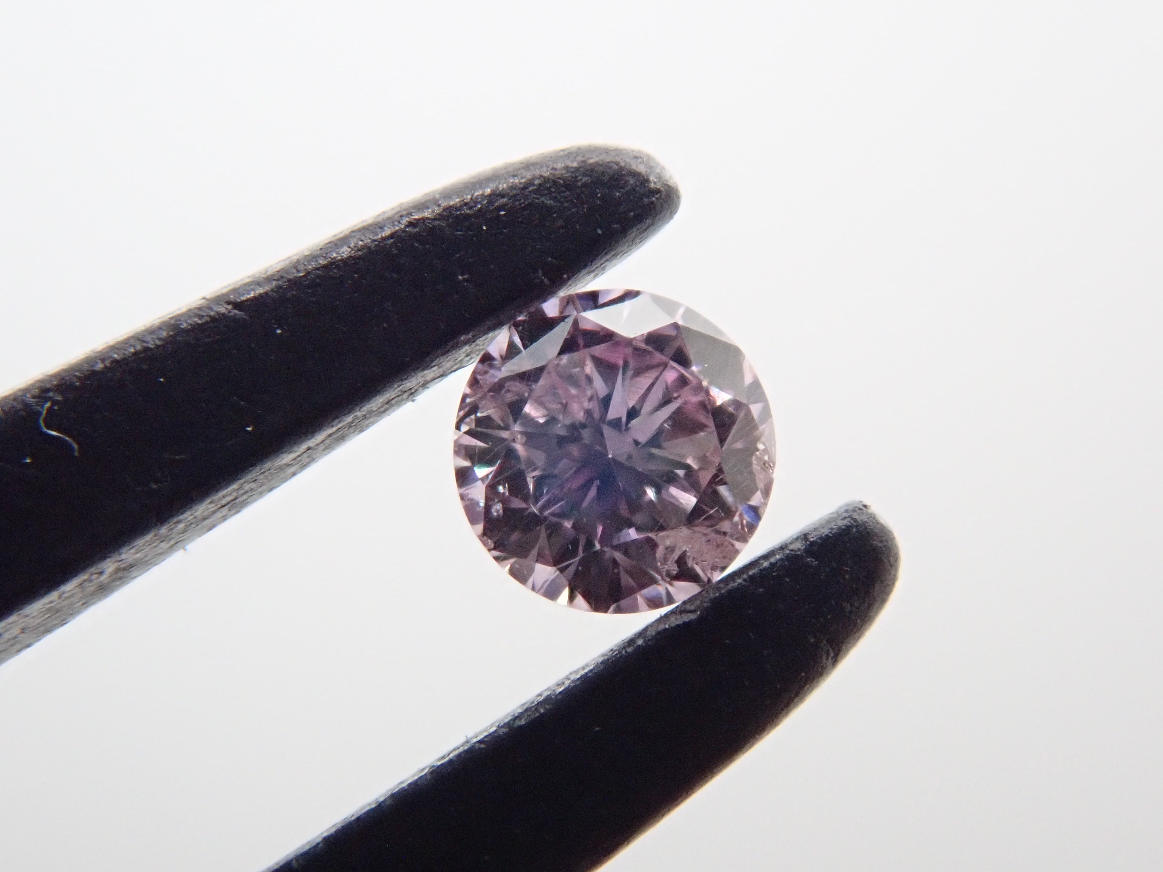 ピンクダイヤモンド 2.2mm/0.044ctルース(FANCY PURPLE PINK, I-1)