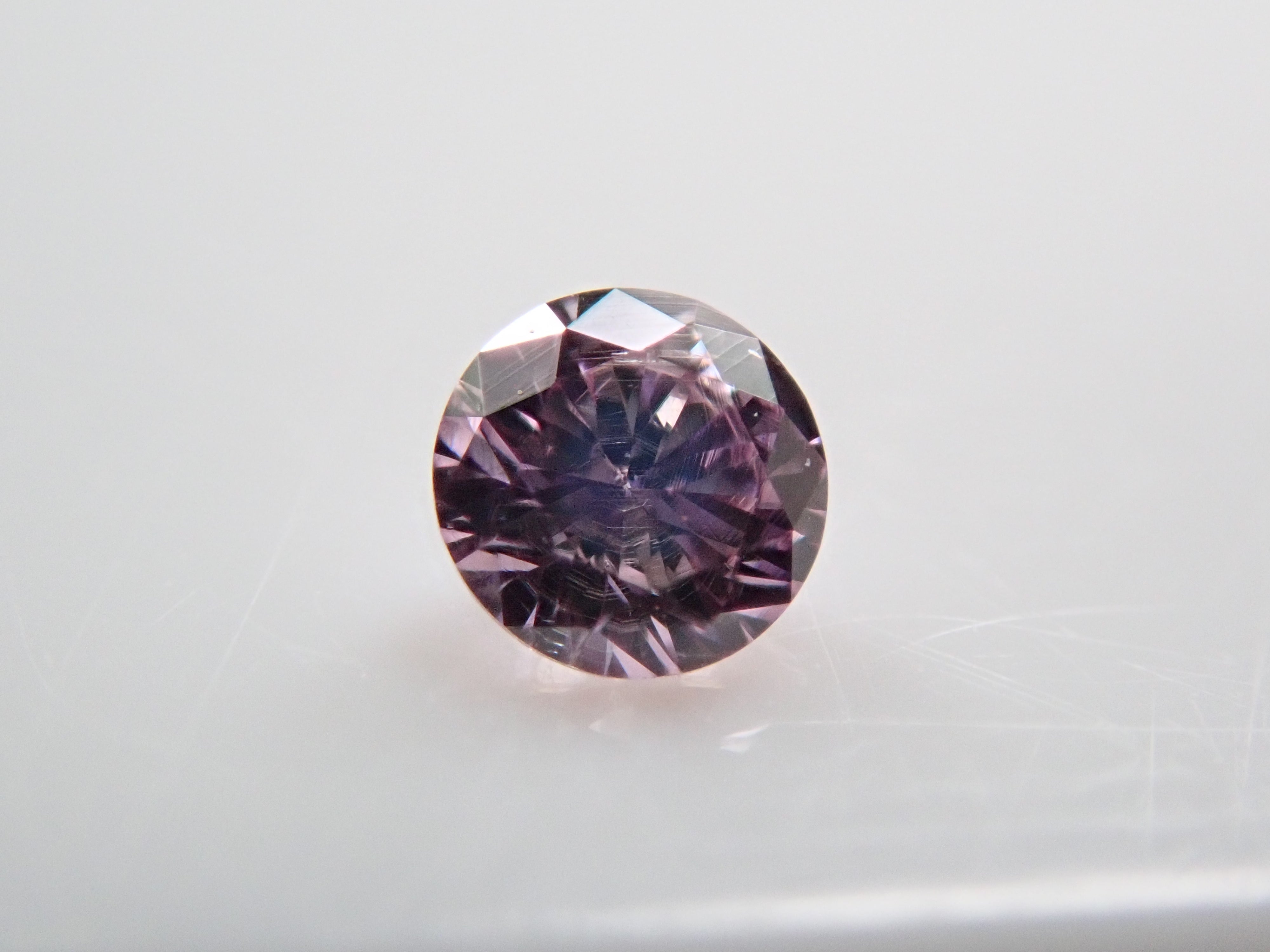 ピンクダイヤモンド 0.034ctルース(FANCY PURPLE PINK, I-1)